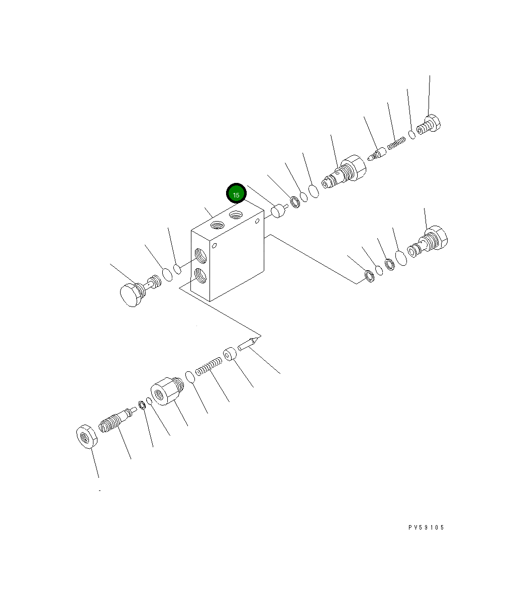 Поршень 235-61-11221 Komatsu