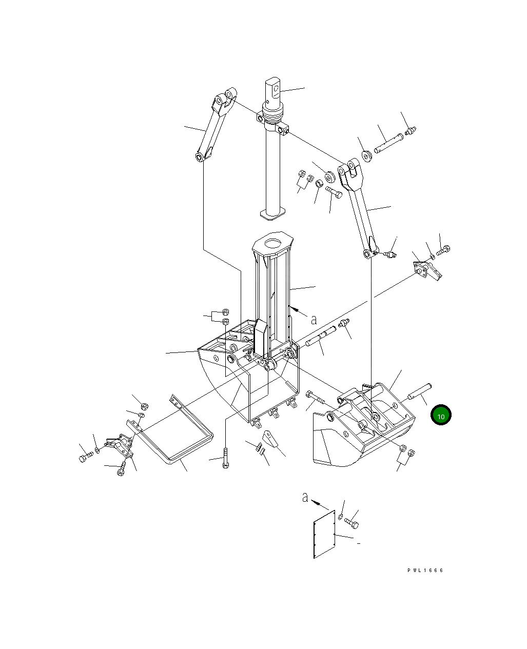 Палец MZCS071-08150 Komatsu