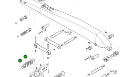 Регулировочная прокладка 2114-1059D113 Komatsu