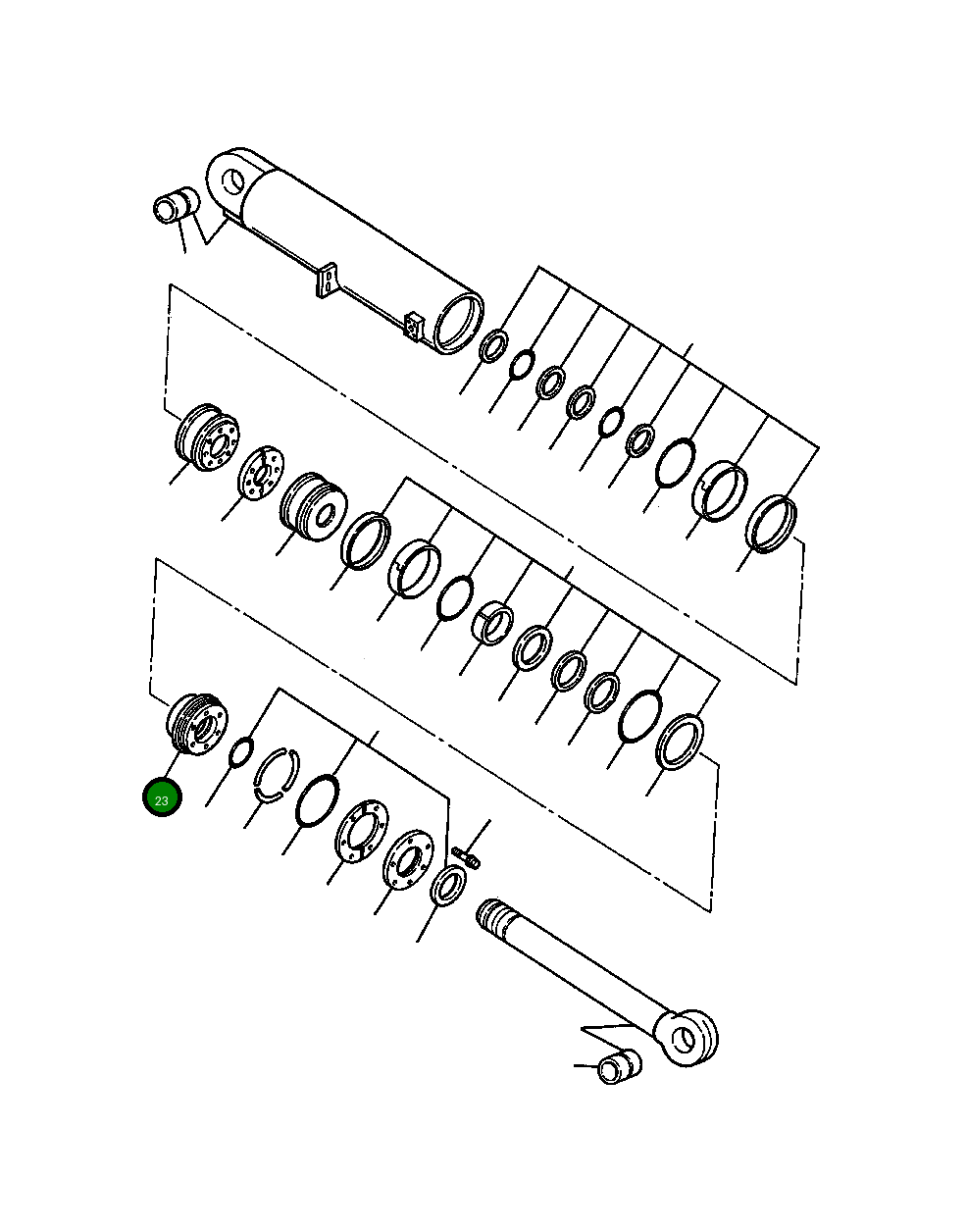 Сальник 1170 799 C2 Komatsu