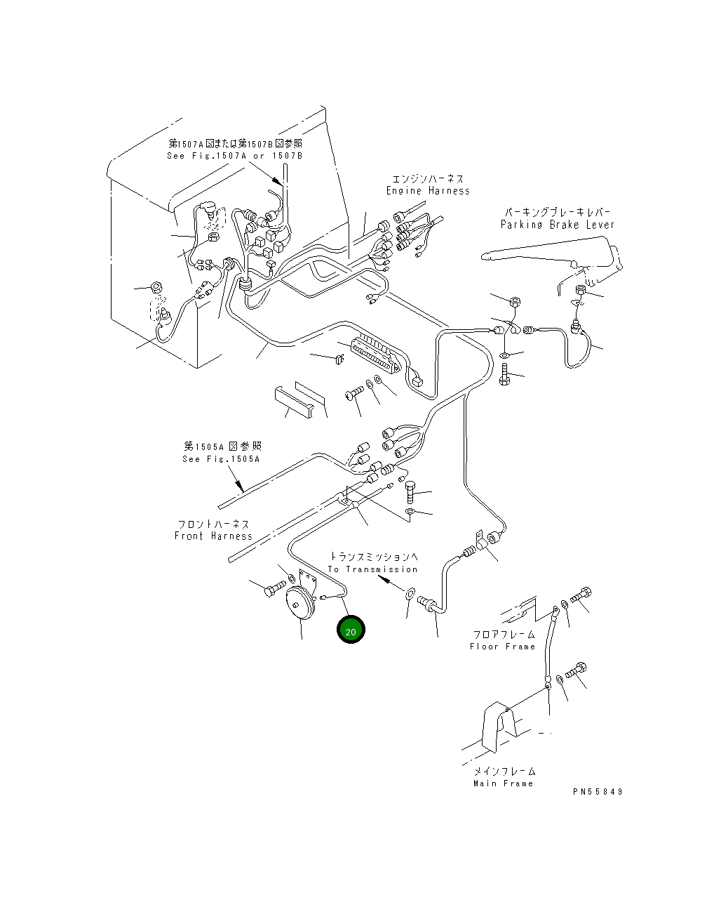 Провод 23D-06-11750 Komatsu