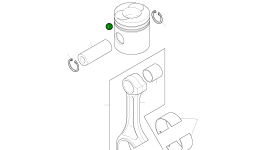 Поршень 65.02501-0164A Komatsu