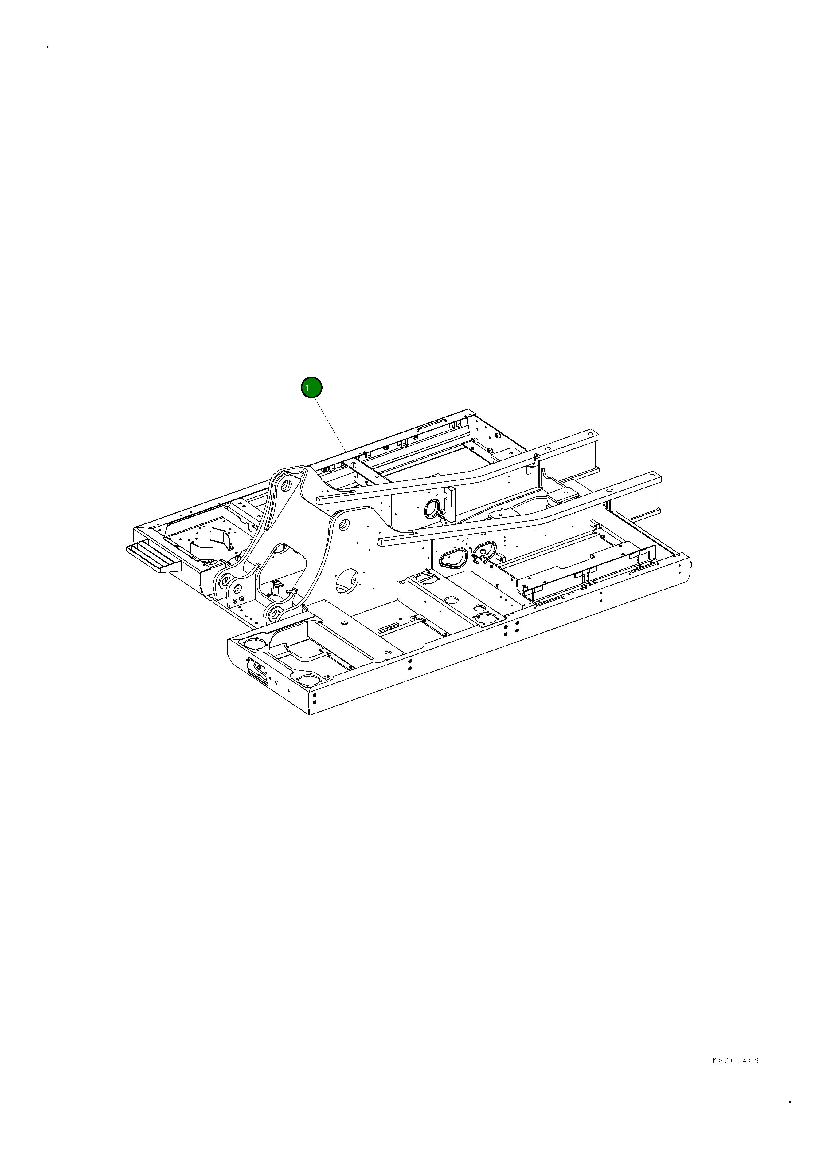 Рама 2A5-46-K1310 Komatsu
