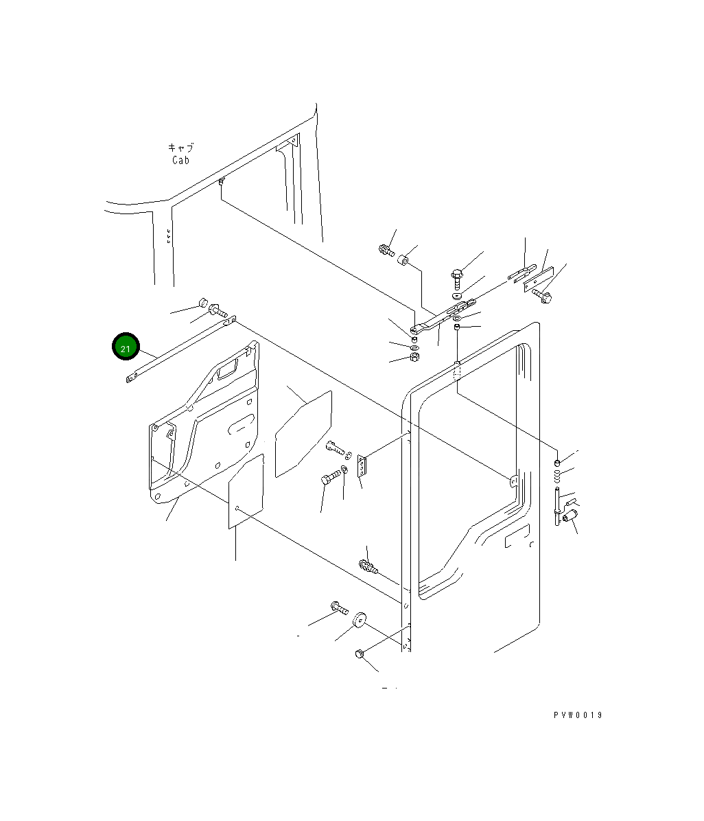 Рукоятка 423-56-21350 Komatsu
