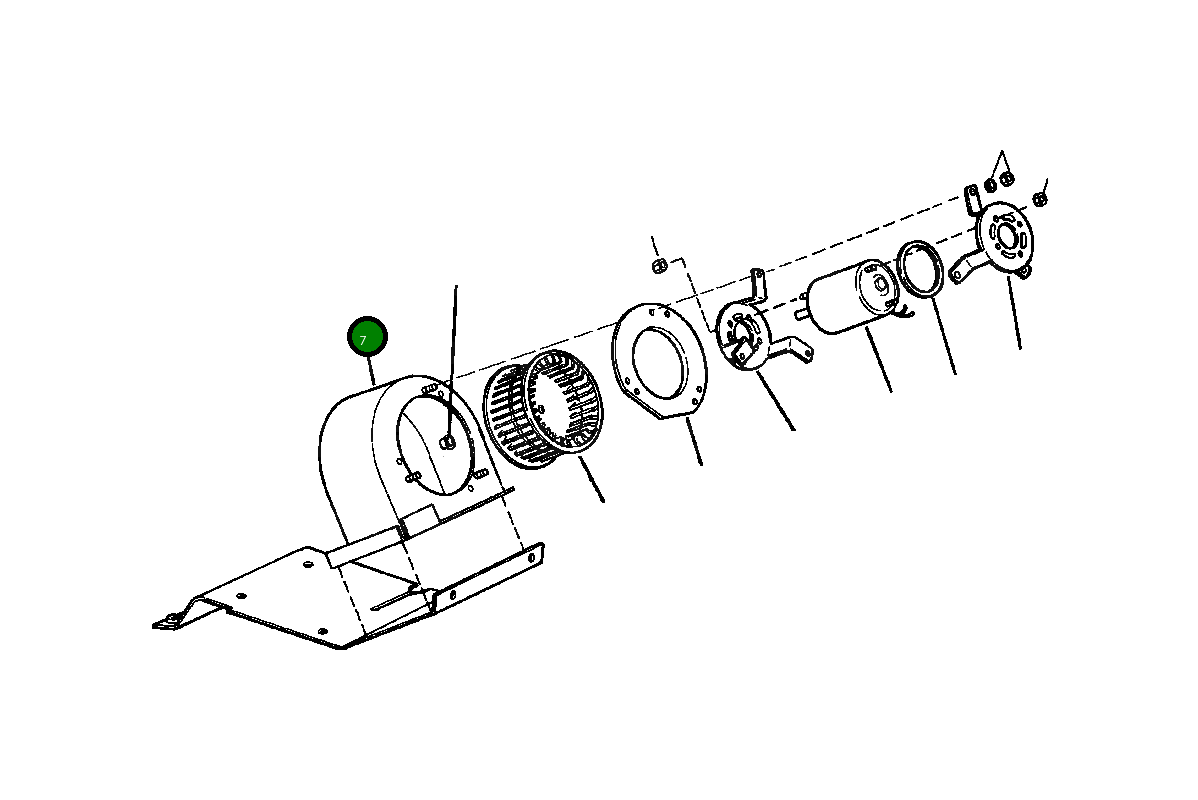 Сварная конструкция воздуходувки 1439 691 H91 Komatsu