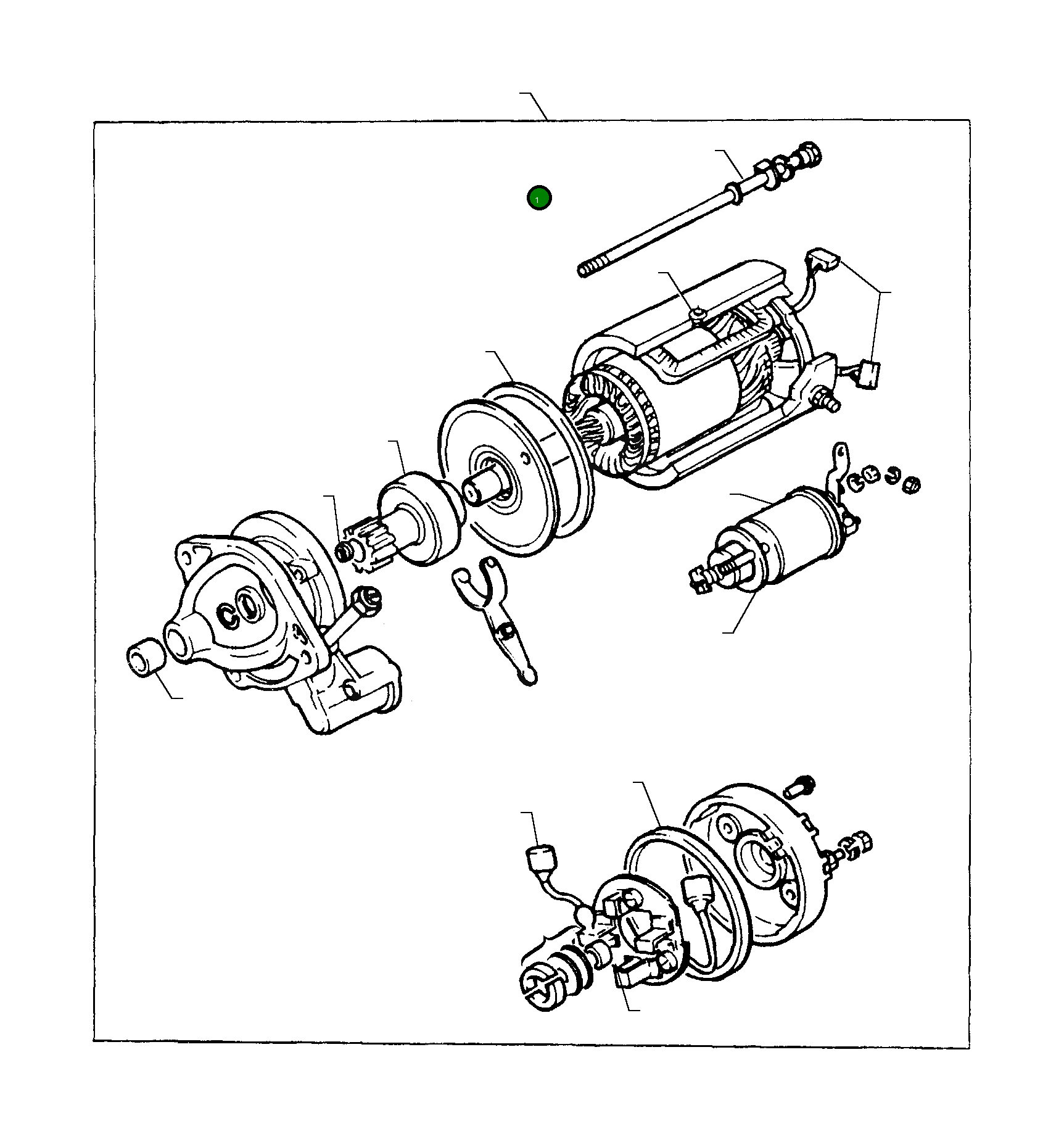 Стартер P2873B055 Komatsu