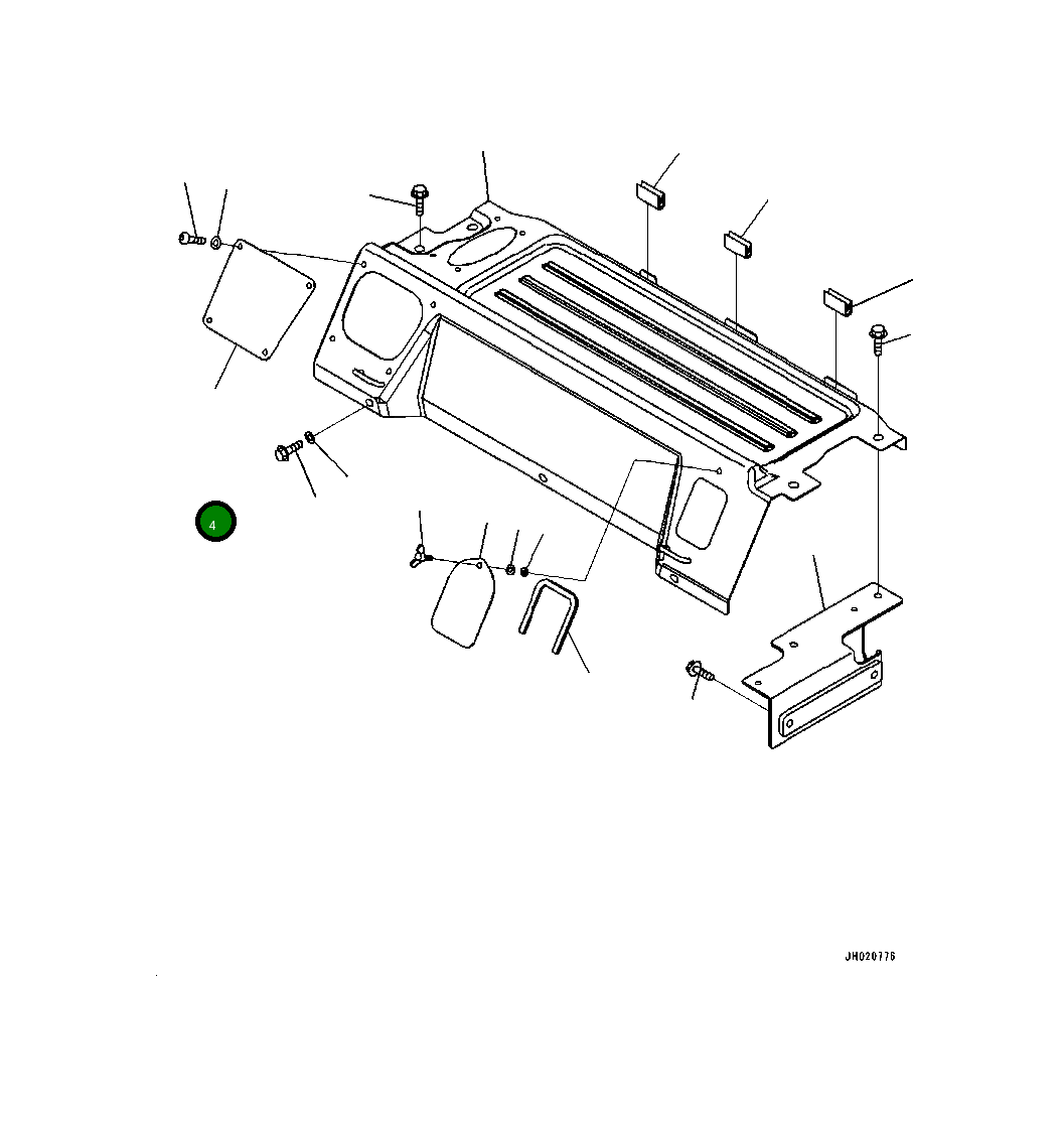 Пластина 4A2-53-14110 Komatsu