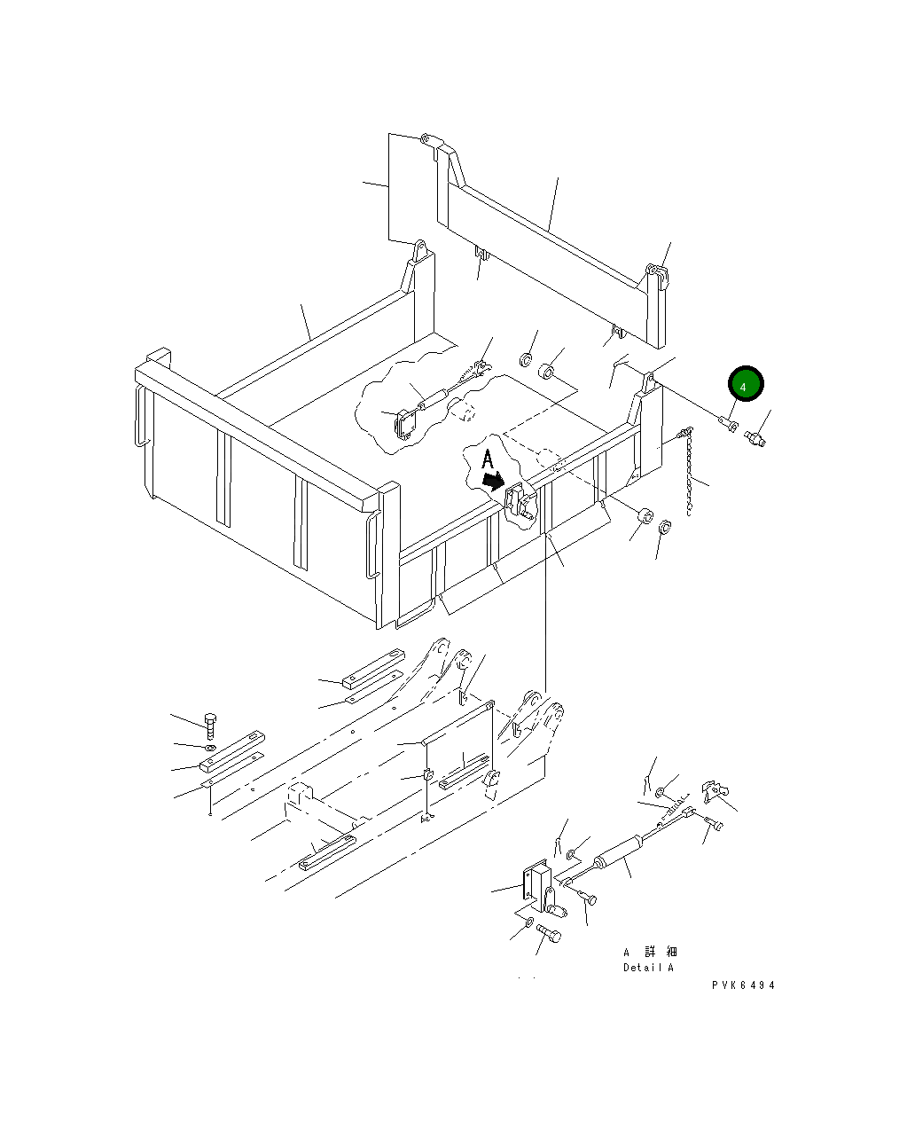 Палец MW110-21351-0 Komatsu