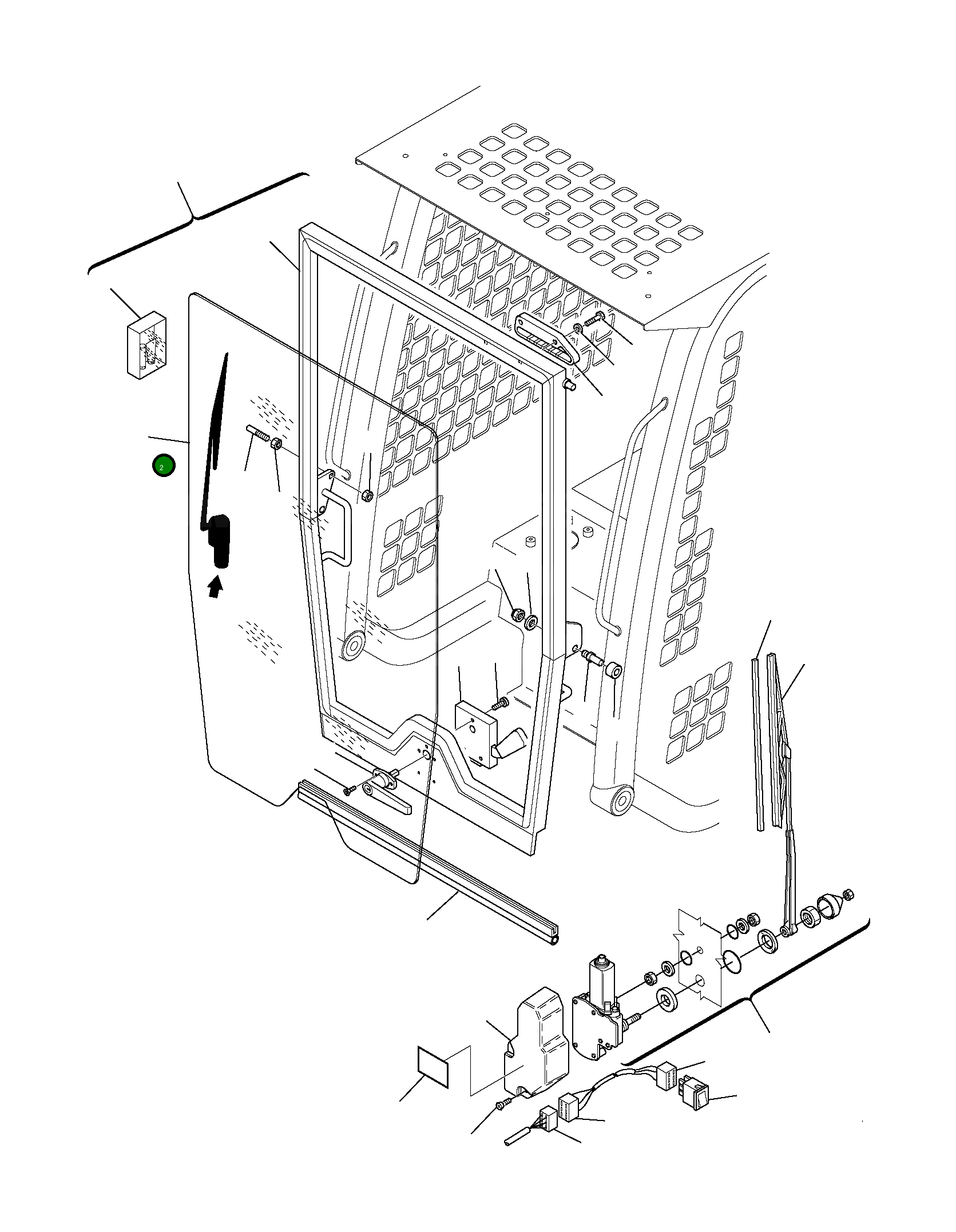 Стекло 37A-54-15130 Komatsu