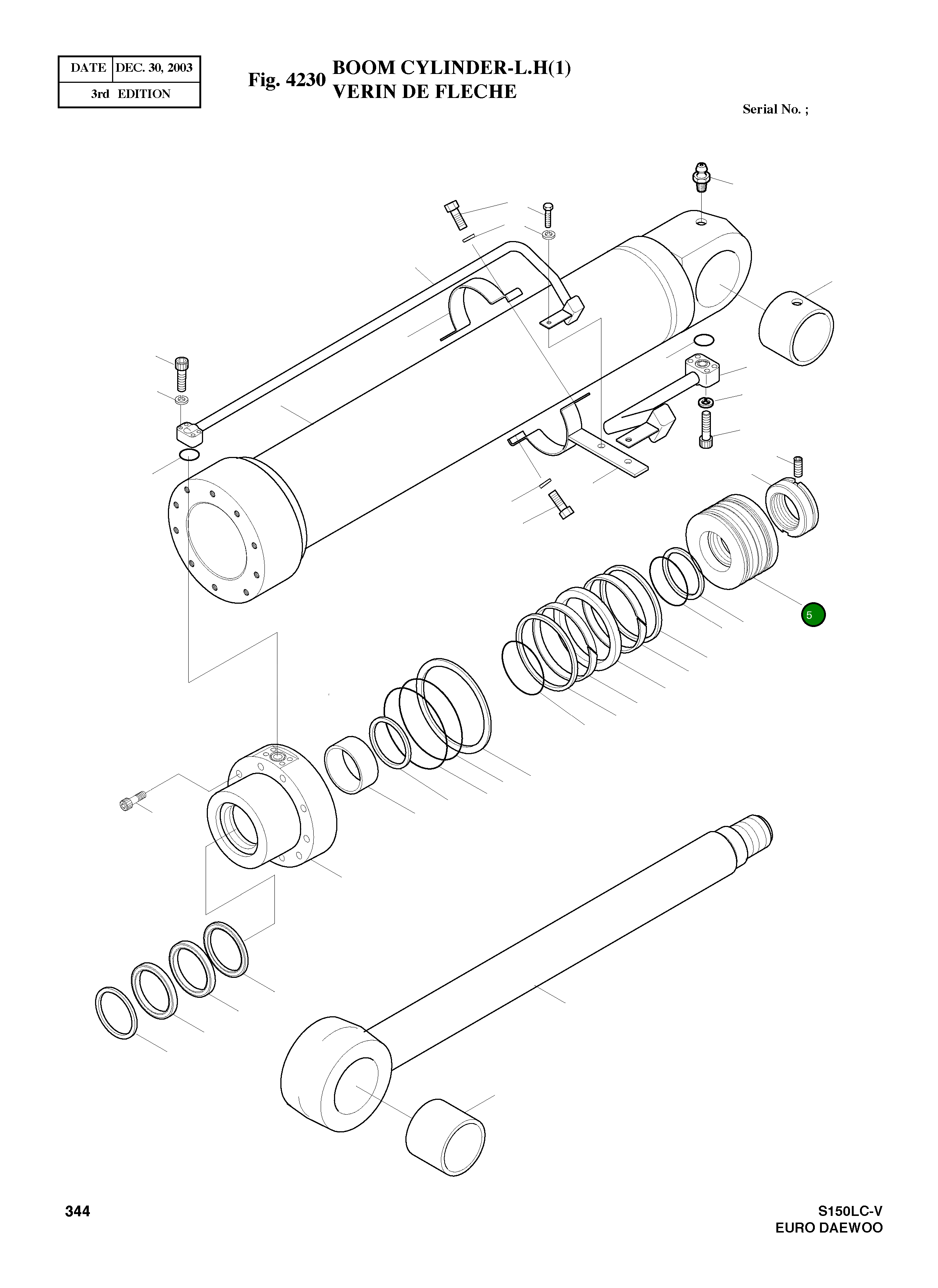 Поршень 03B632-1 Komatsu
