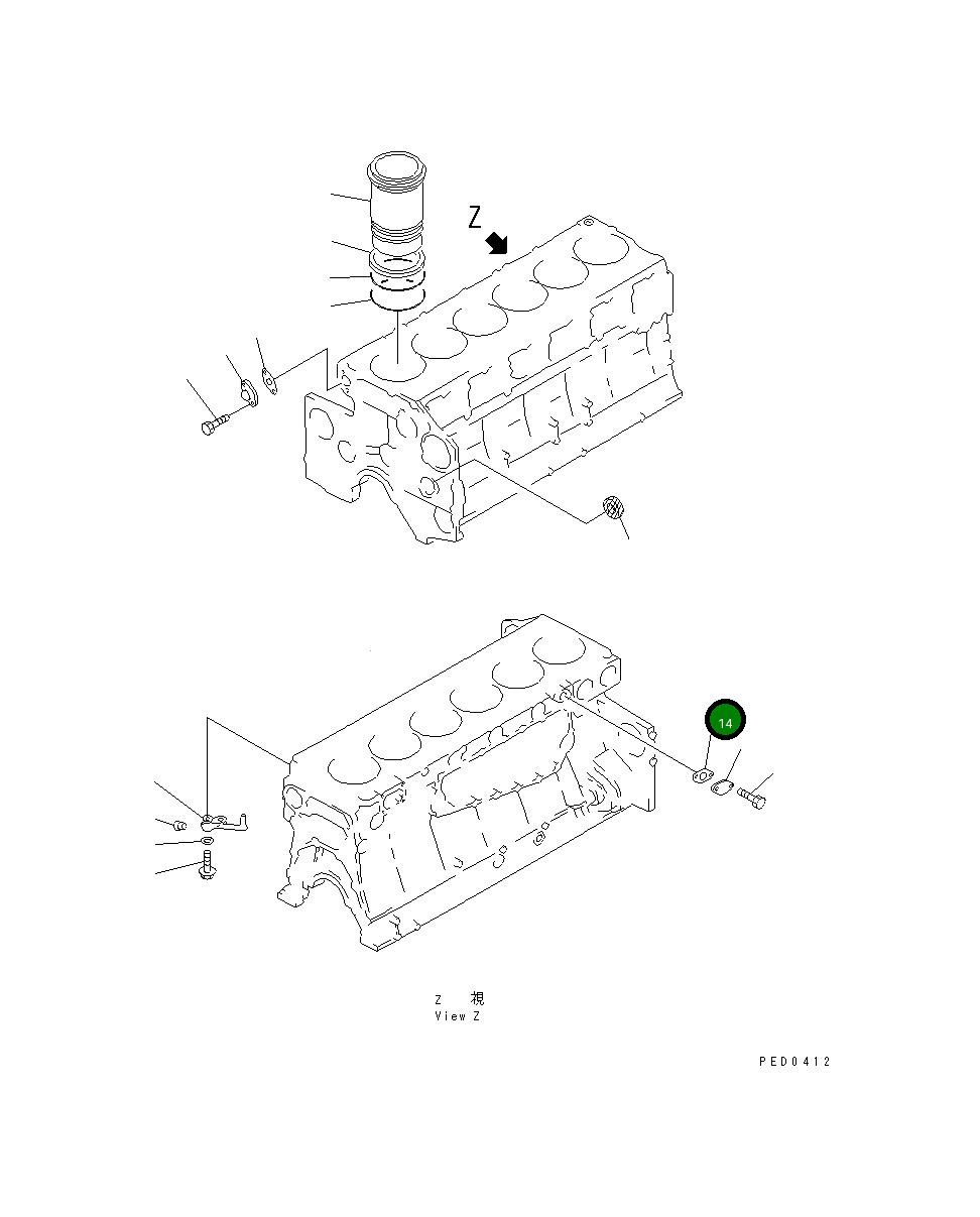 Прокладка 6210-61-6551 Komatsu