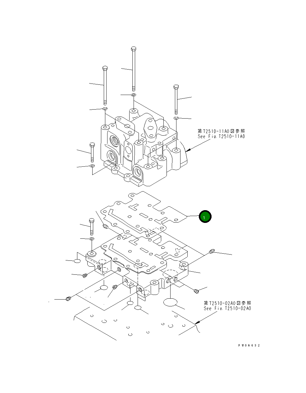Прокладка 15B-960-5251 Komatsu