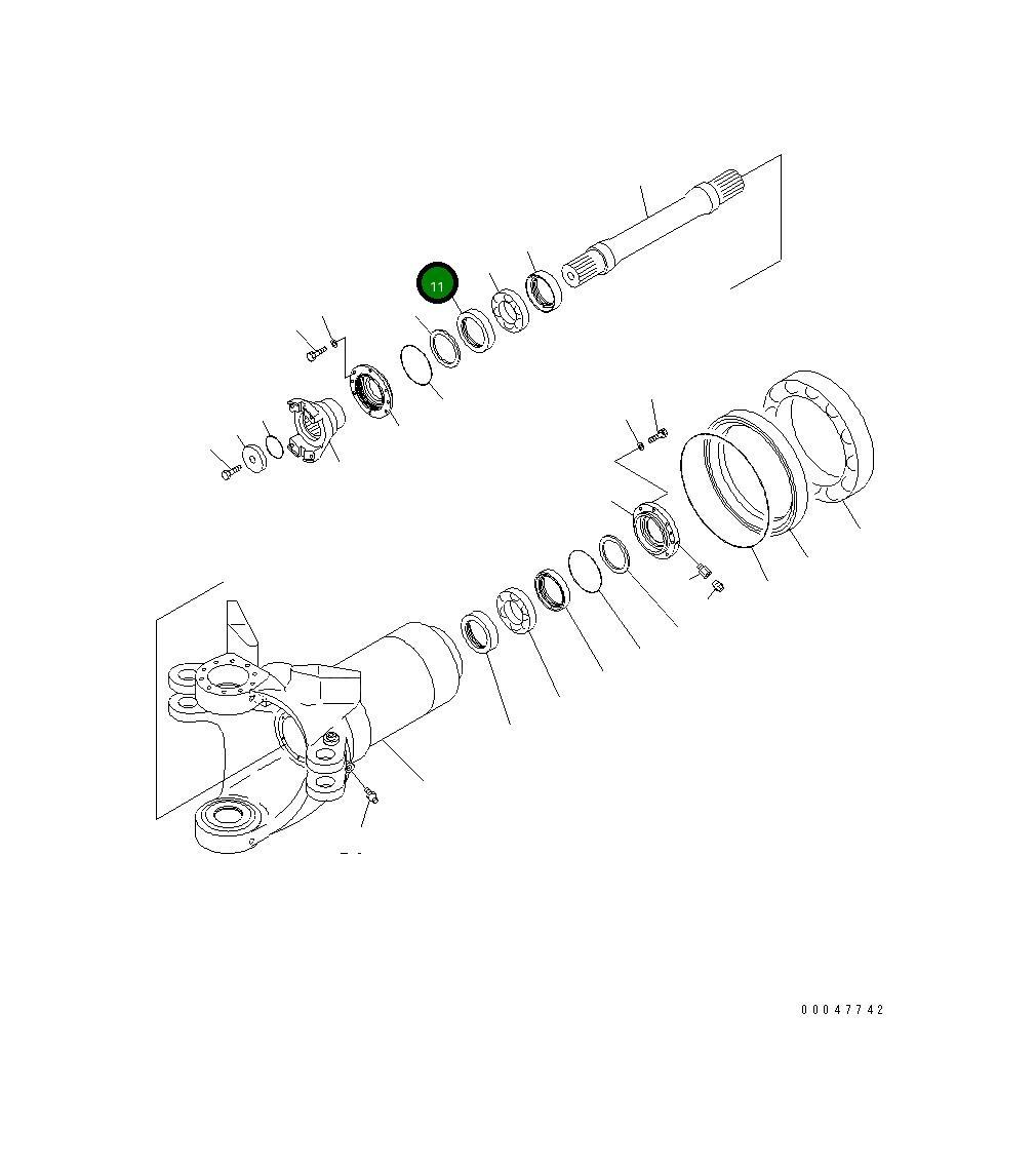 Проставка 56D-46-13572 Komatsu