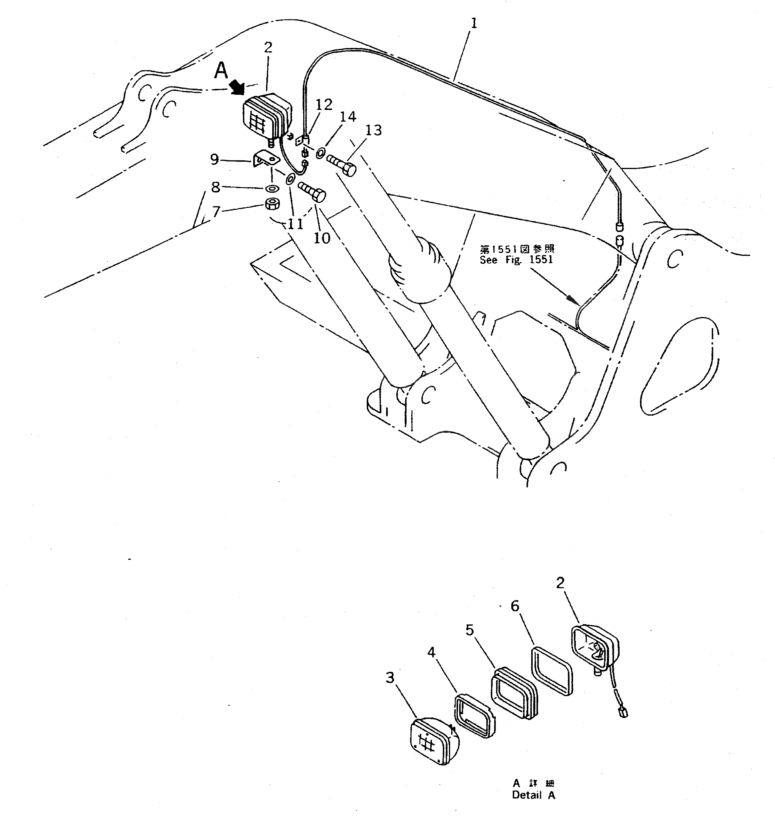 Провод 208-06-51420 Komatsu
