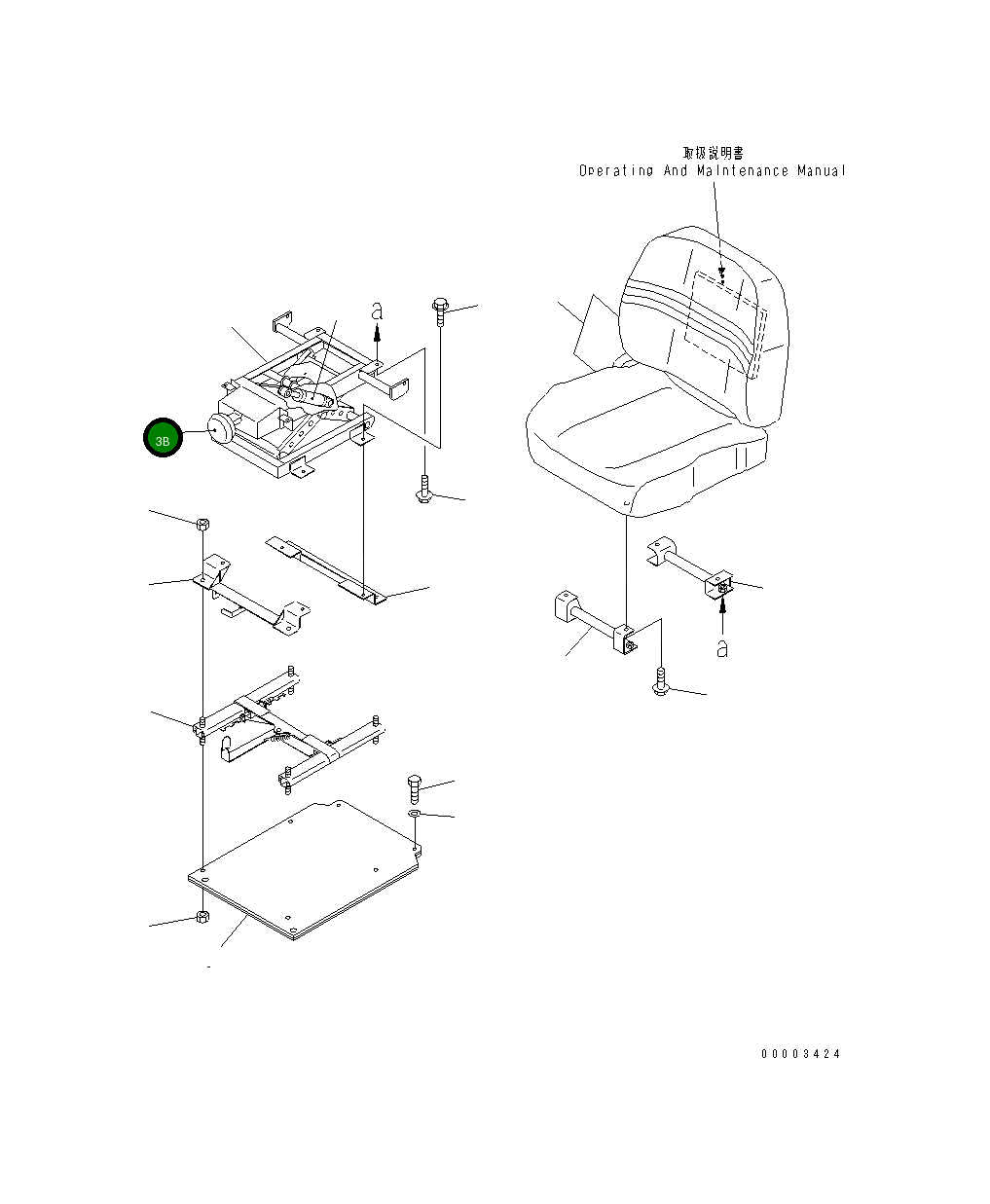 Ручка TG91670-40008 Komatsu