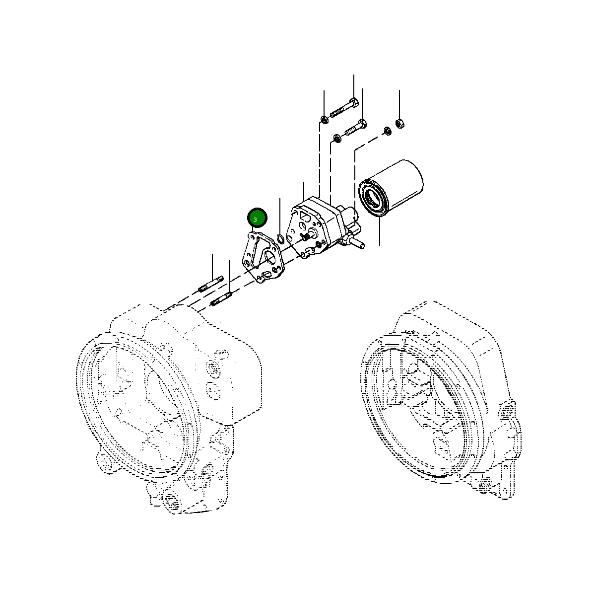 Прокладка 1213 600 C1 Komatsu