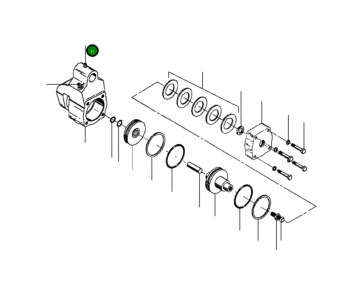 Прокладка 1433 695 H1 Komatsu