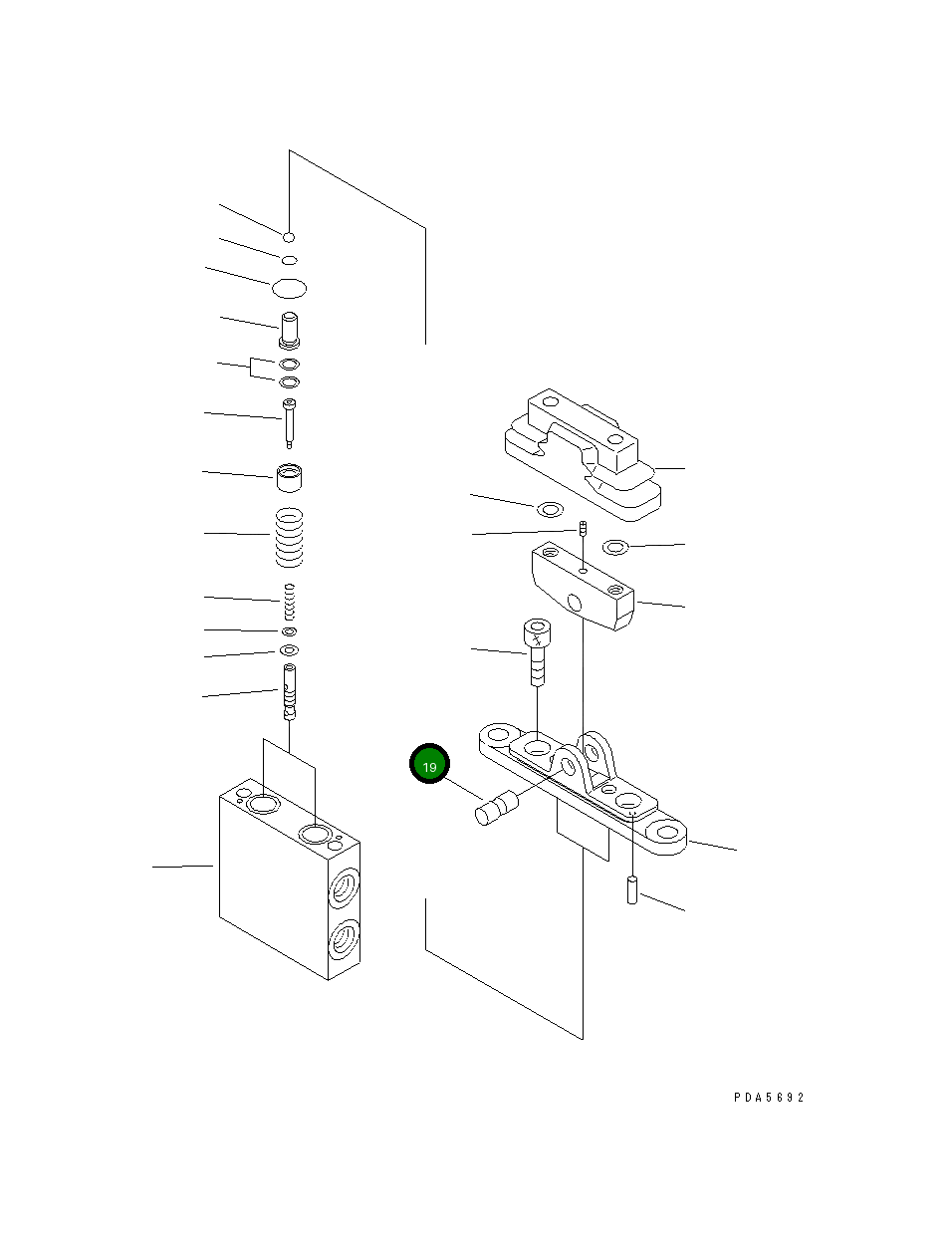 Палец NY07000-10900 Komatsu