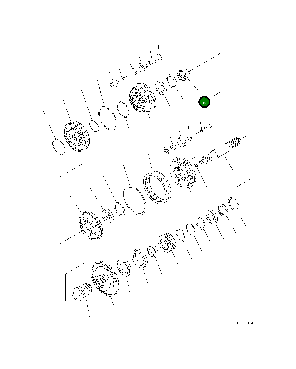 Проставка 17A-15-12843 Komatsu