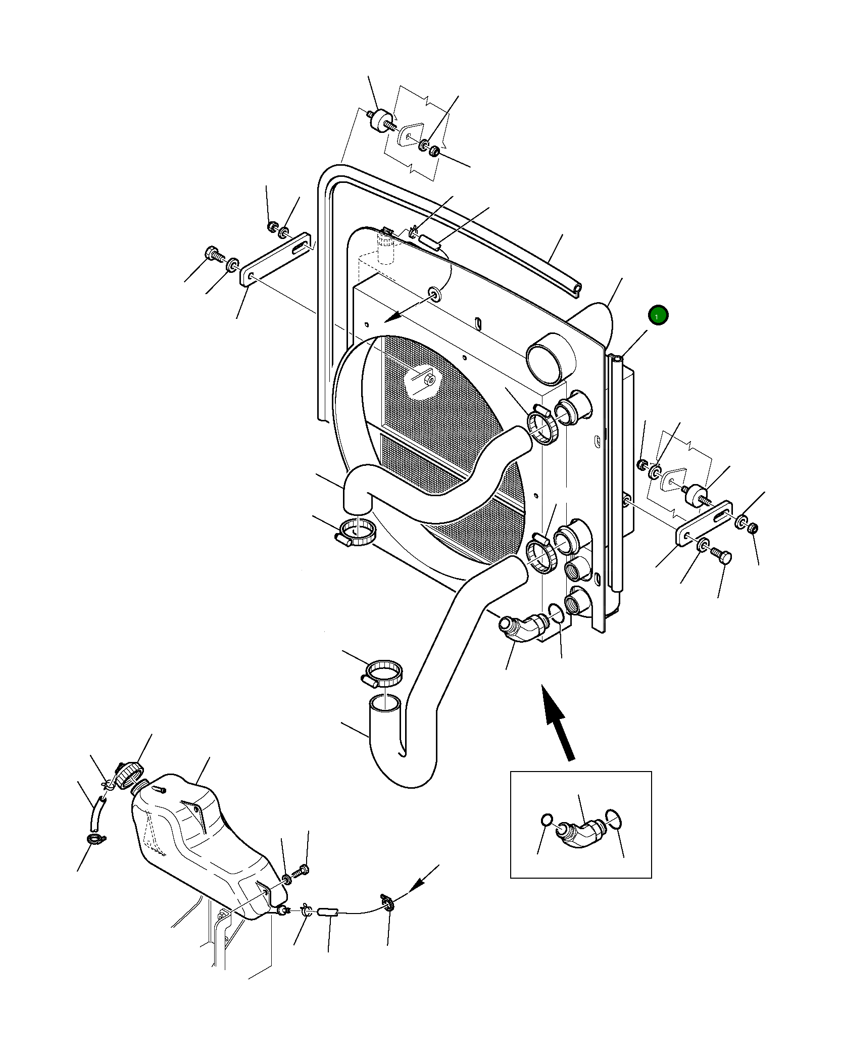 Радиатор 395-03-11250 Komatsu