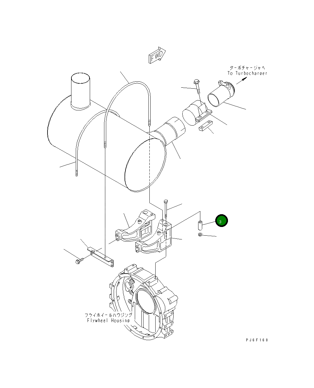 Проставка 613-41-15120 Komatsu