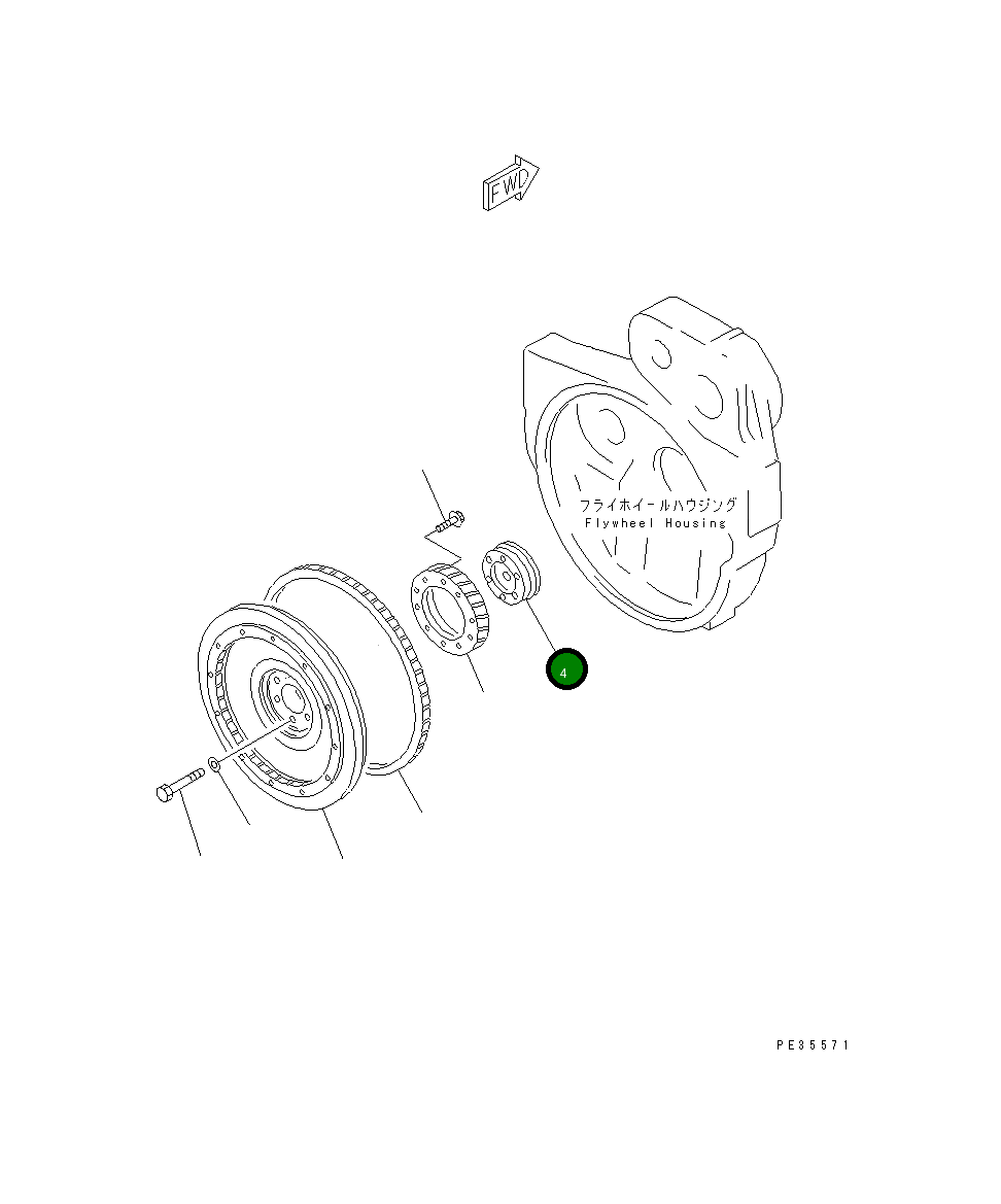 Проставка 6151-31-1960 Komatsu