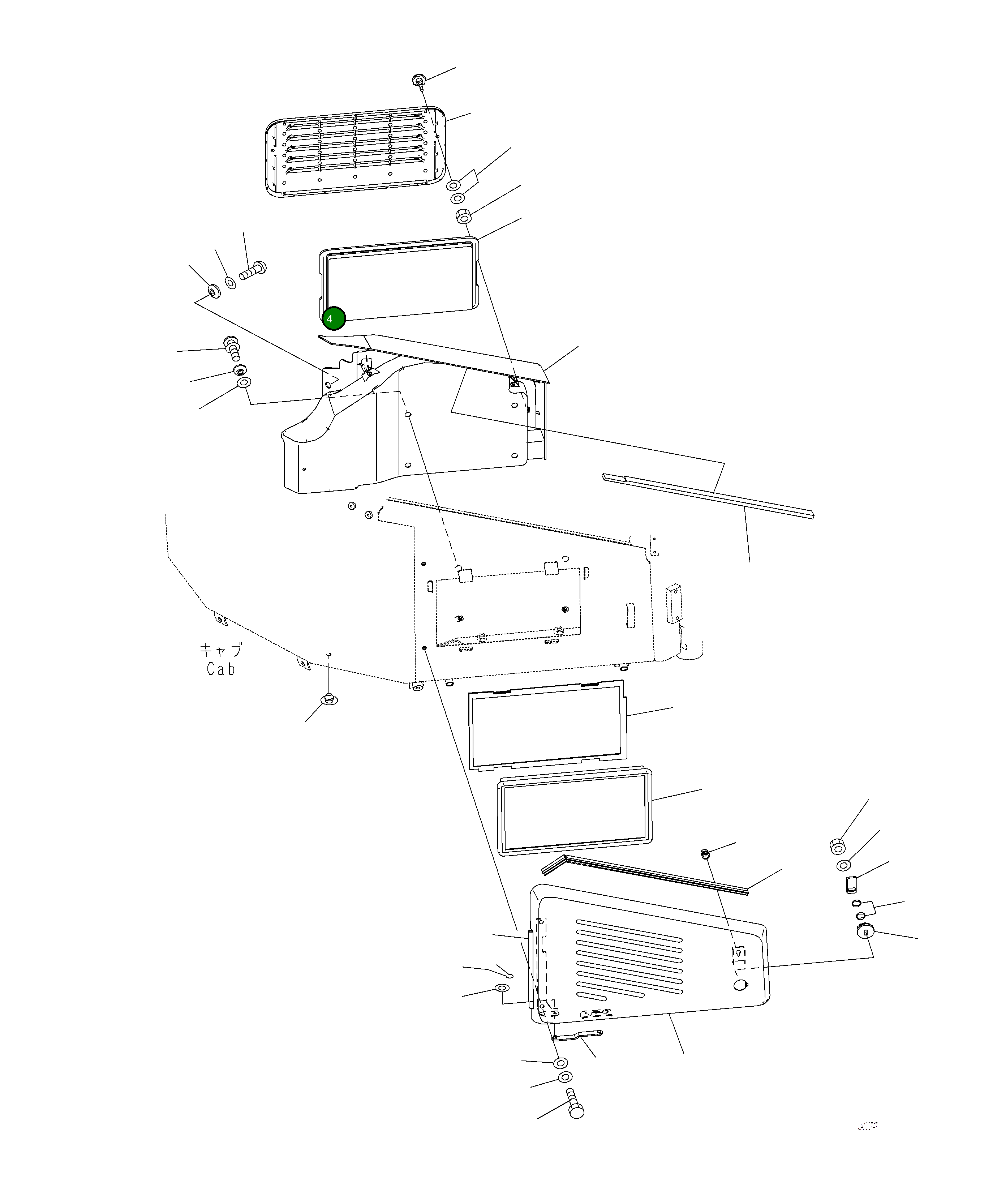 Пластина 423-07-53530 Komatsu