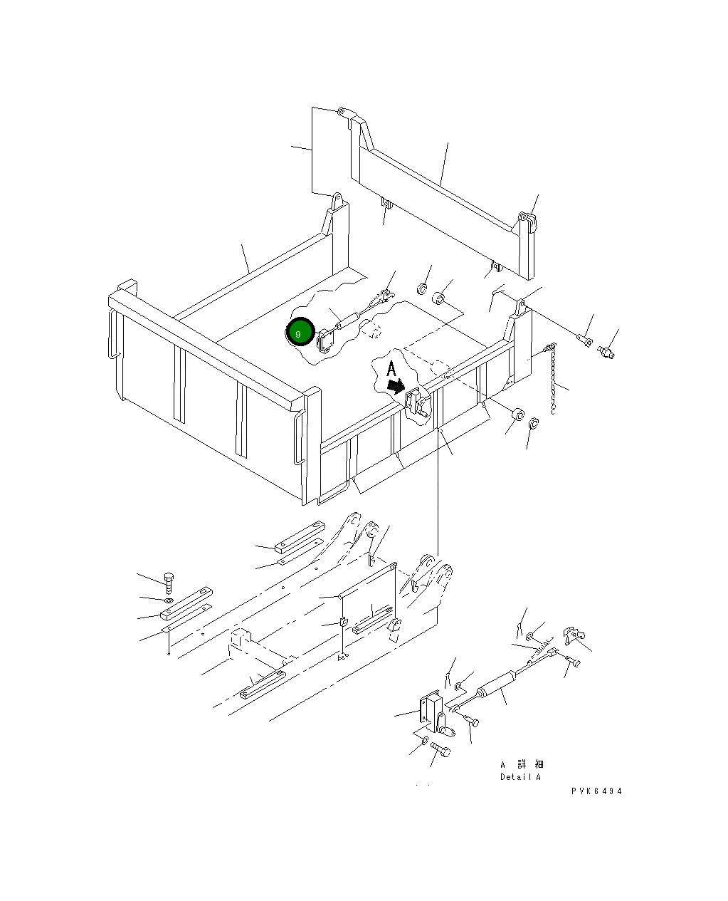 Правое коромысло в сборе MW140-01270-0 Komatsu
