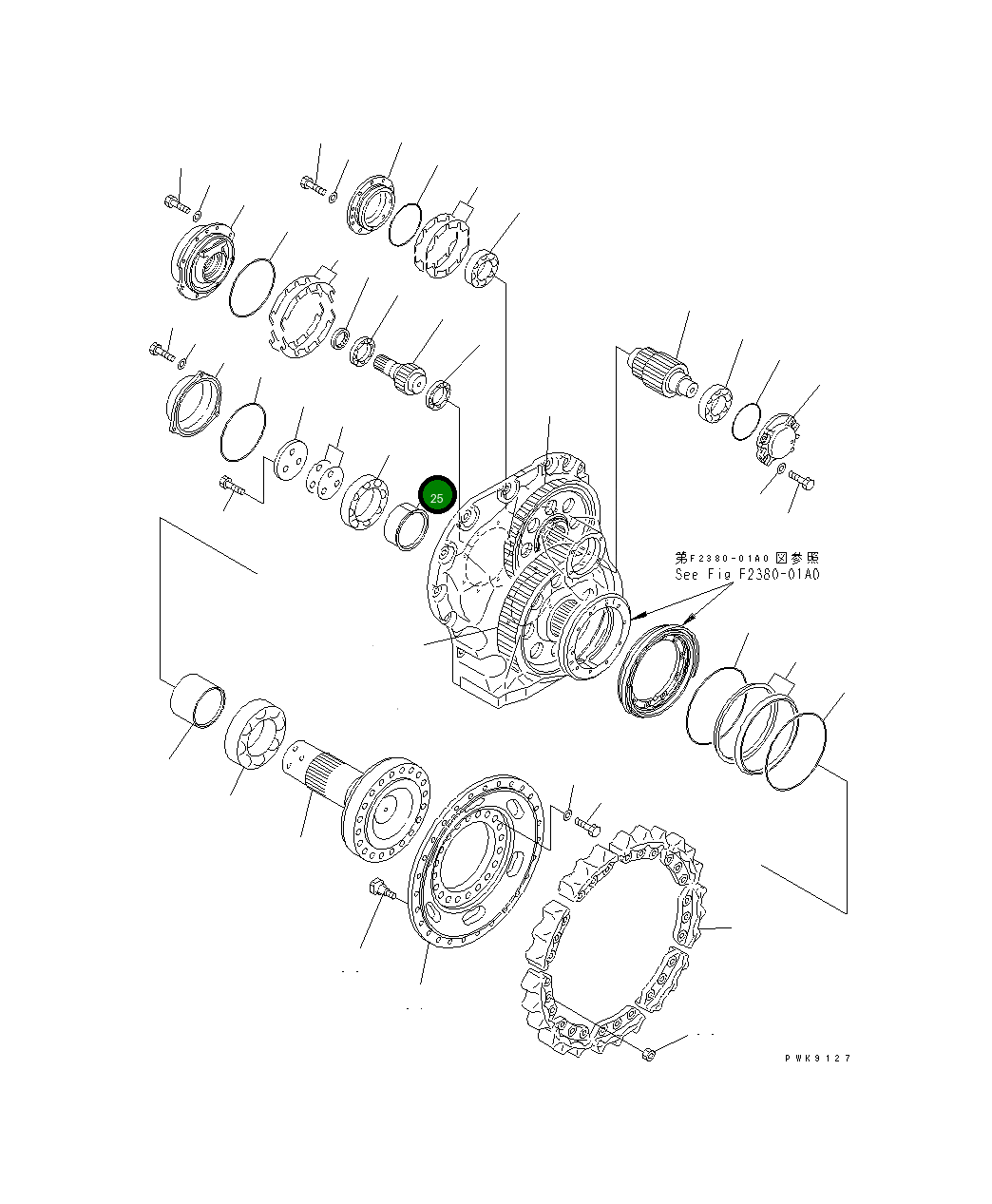 Проставка 134-27-61640 Komatsu