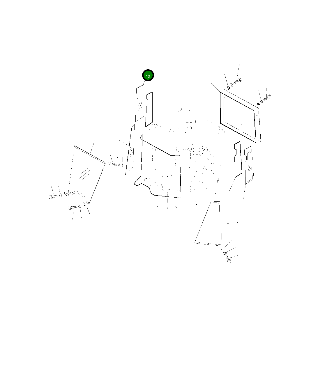 Стекло 419-926-5792 Komatsu