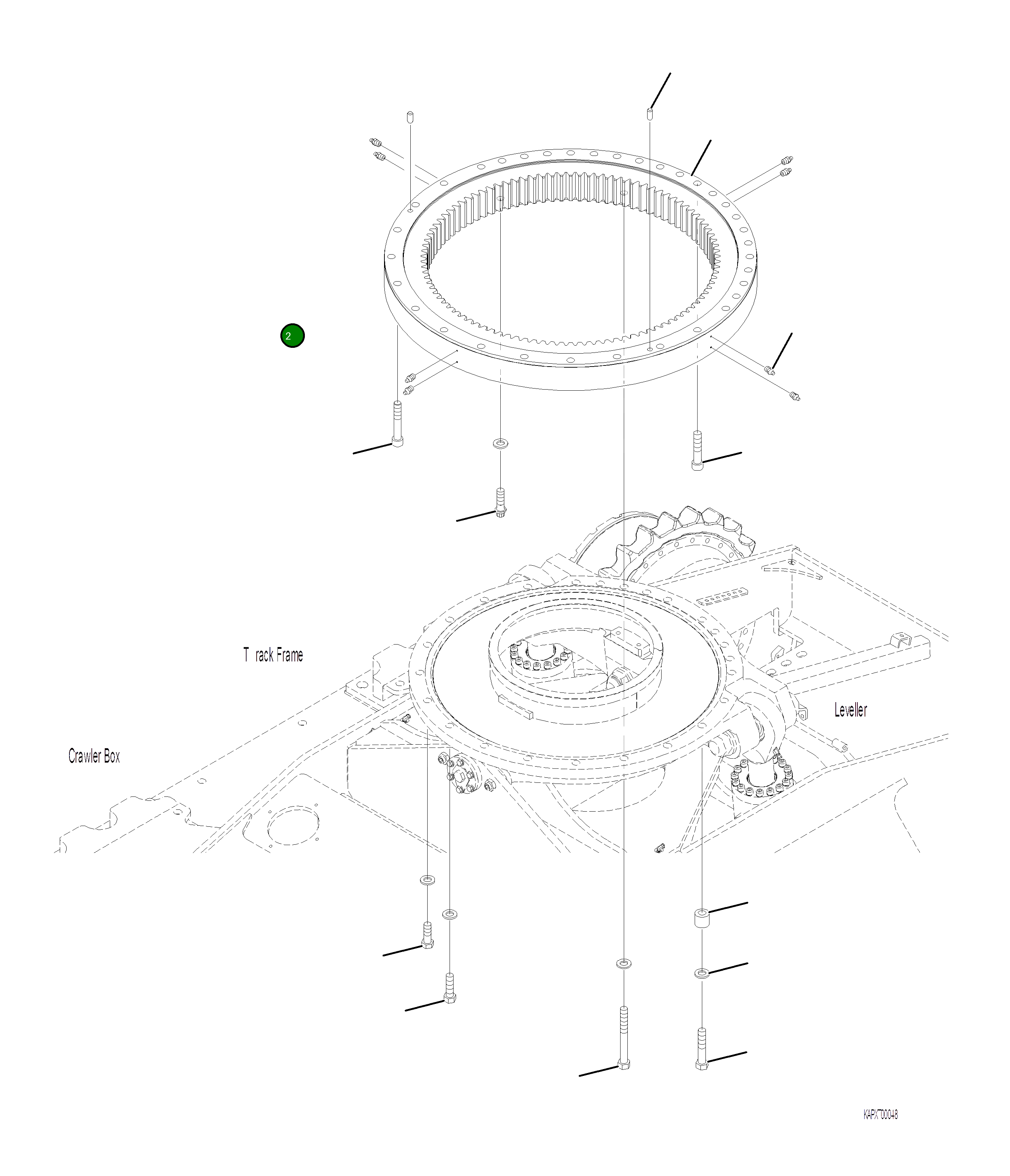 Проставка 4A1-25-21110 Komatsu