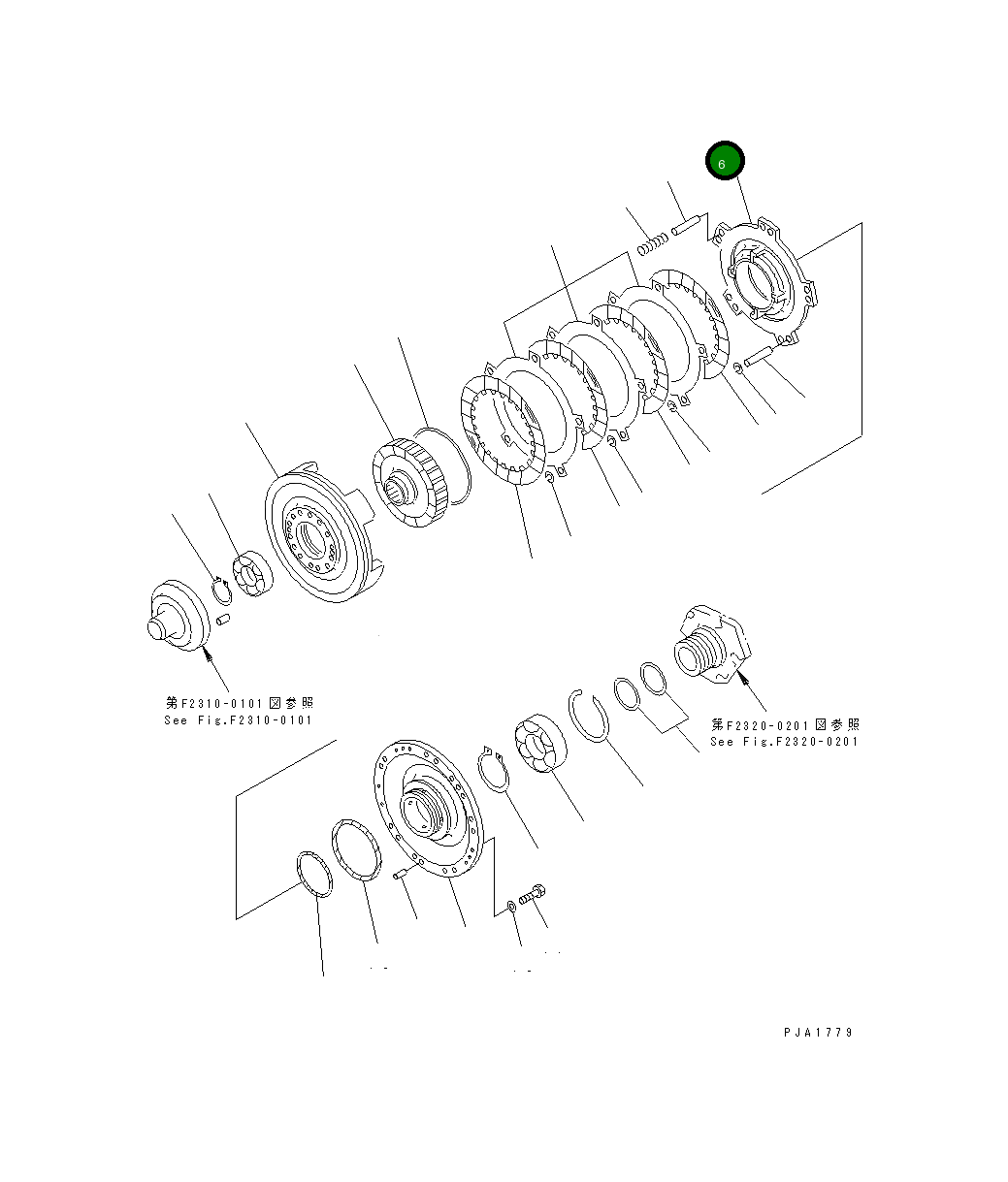 Поршень 14X-10-12734 Komatsu