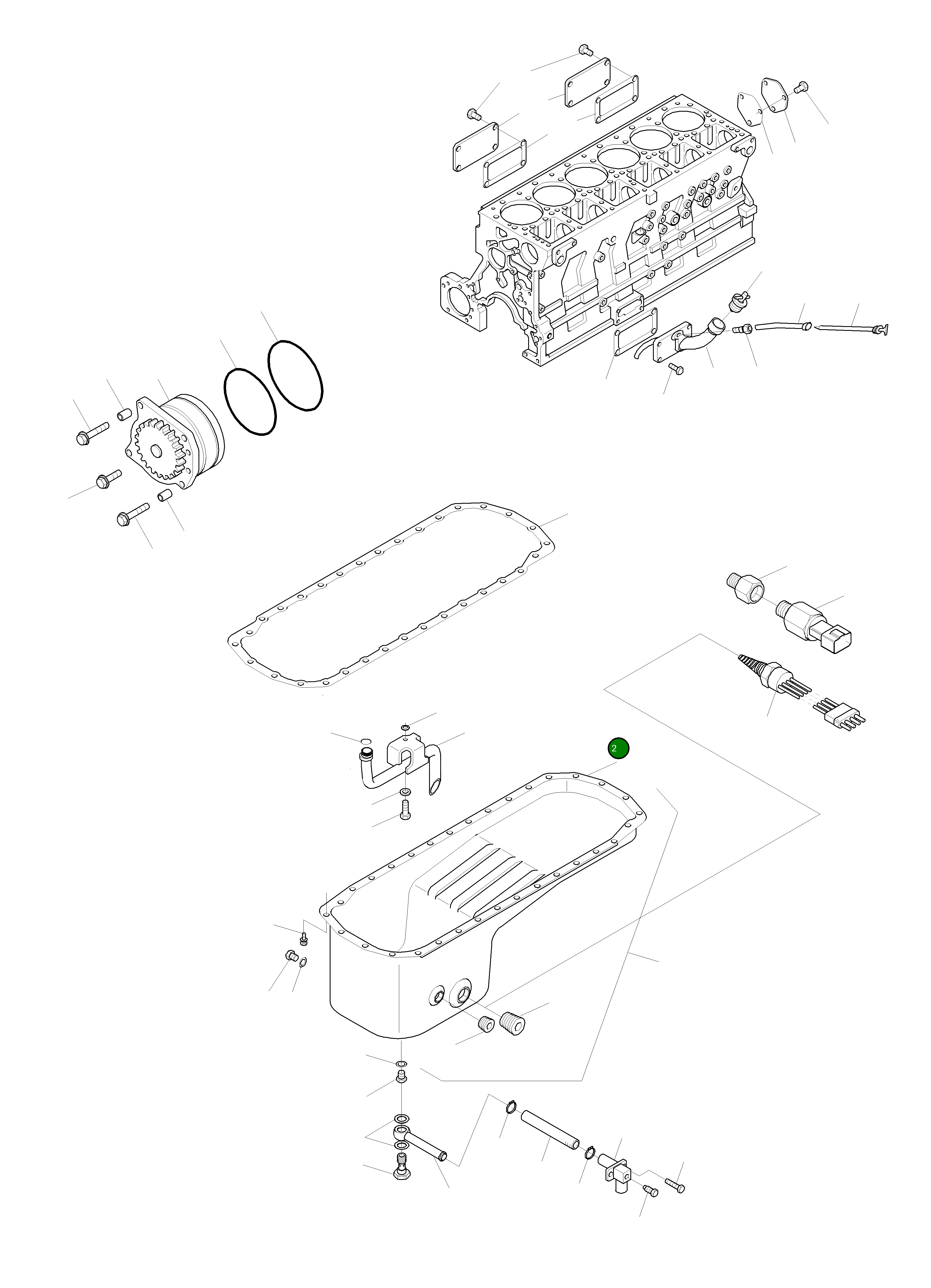 Поддон CU3896254 Komatsu