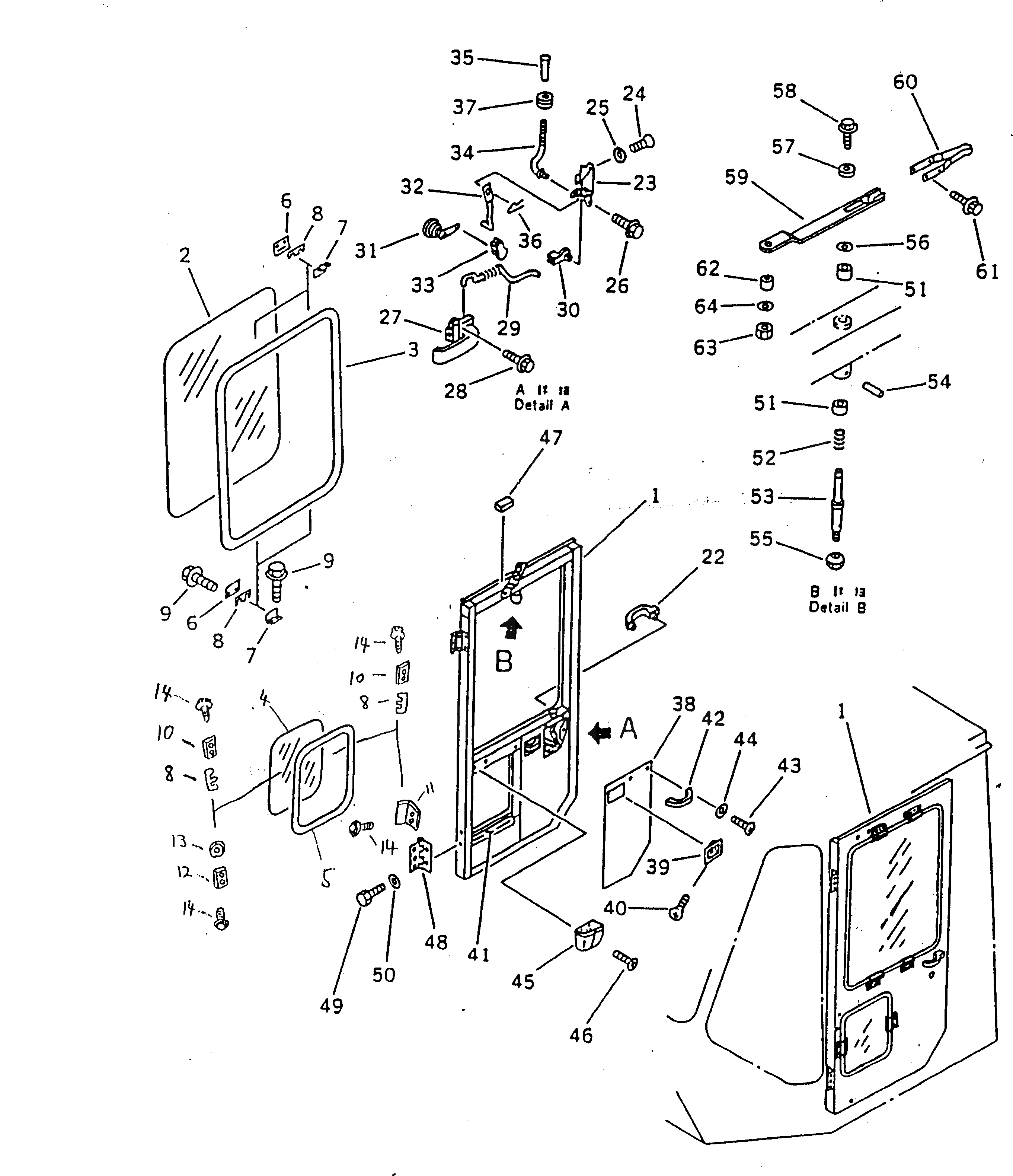 Стекло 428-N62-1410 Komatsu