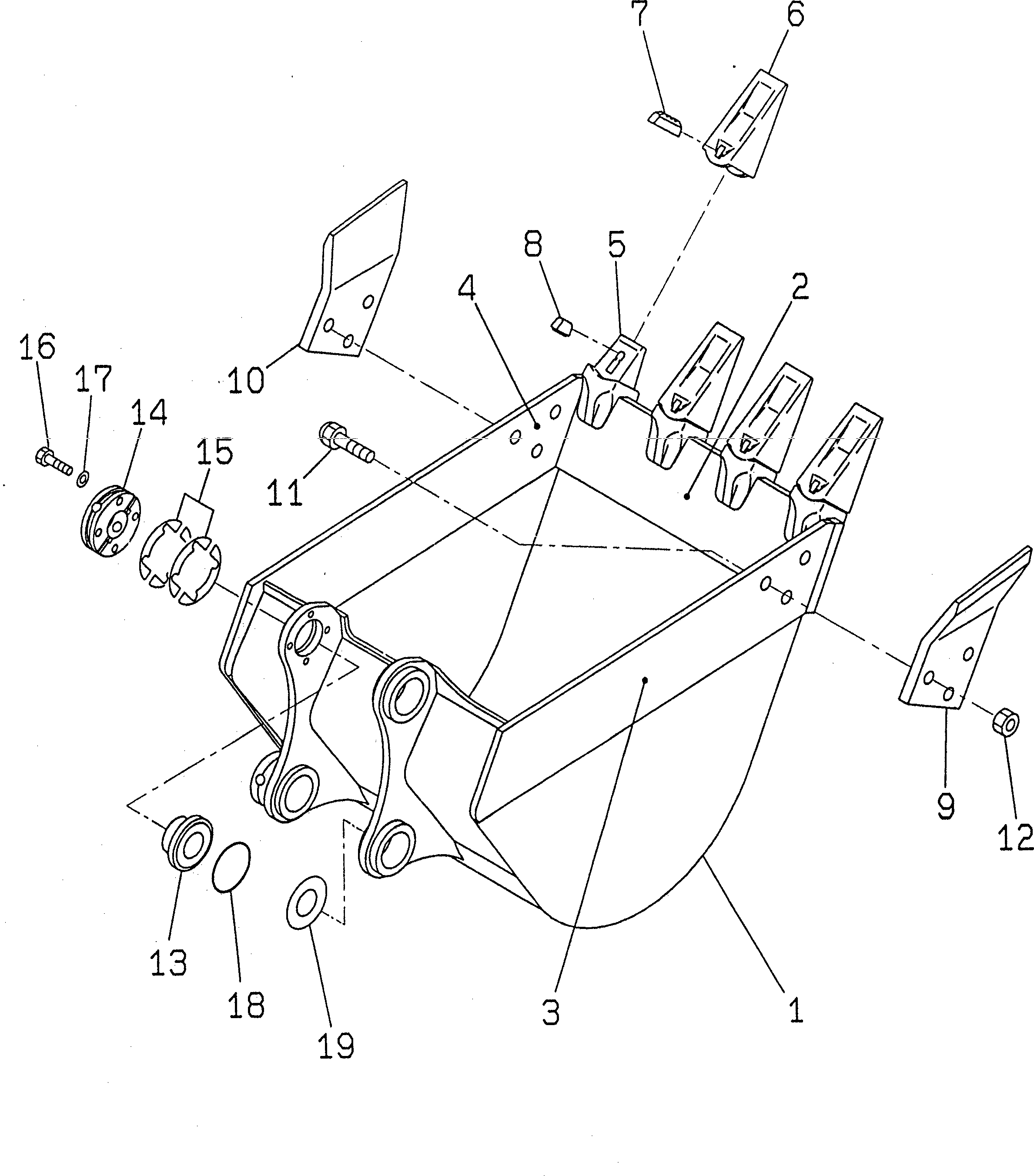 Правая сторона 21X-70-23130 Komatsu