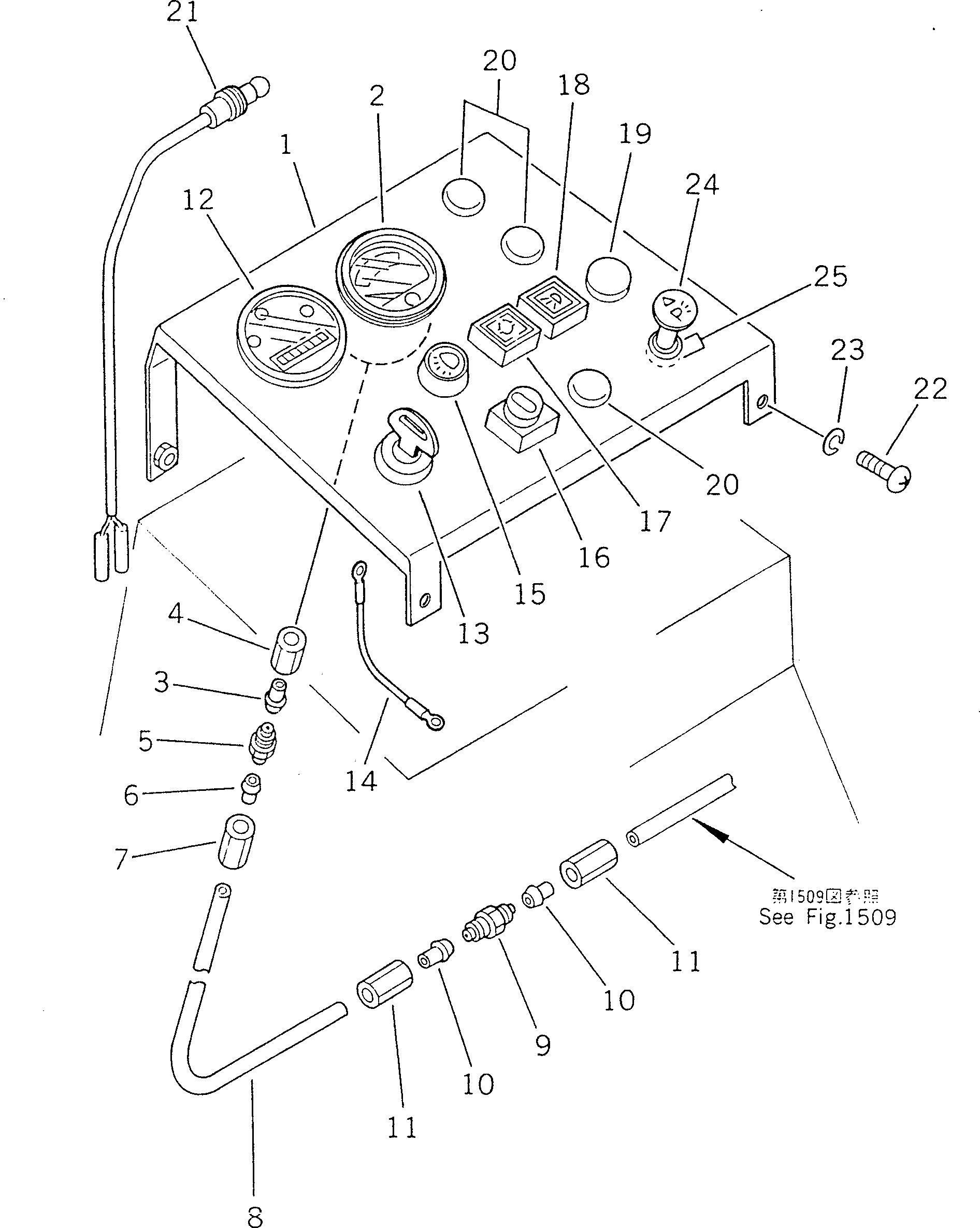 Провод 235-06-11230 Komatsu