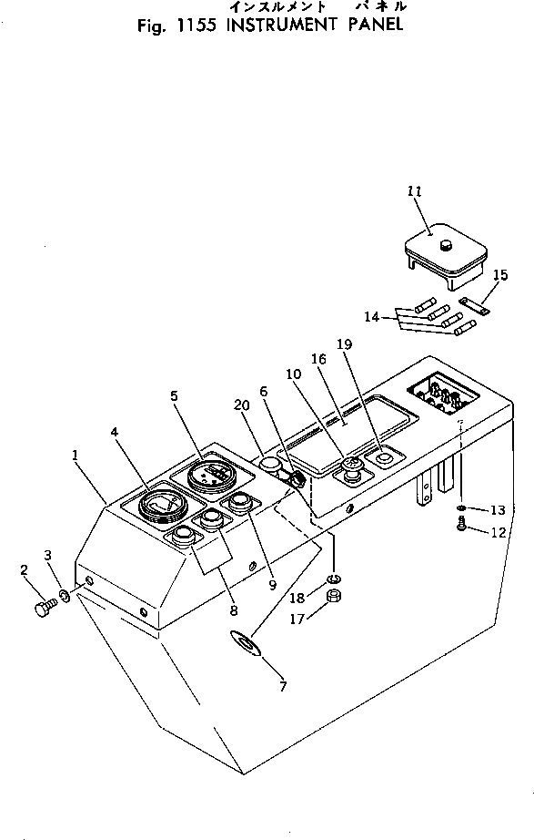 Панель 20T-06-22110 Komatsu