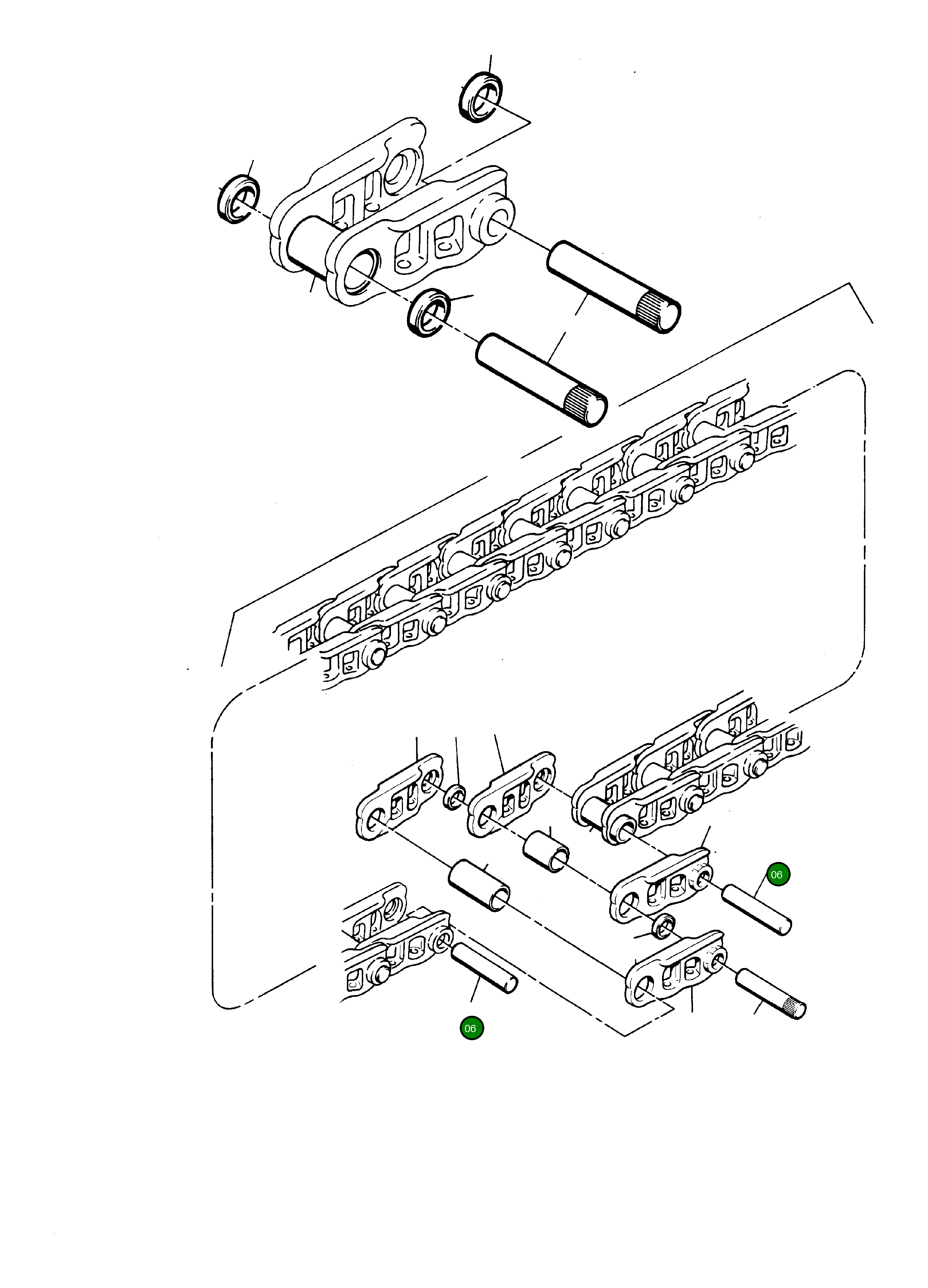 Палец гусеницы 691 781 Komatsu