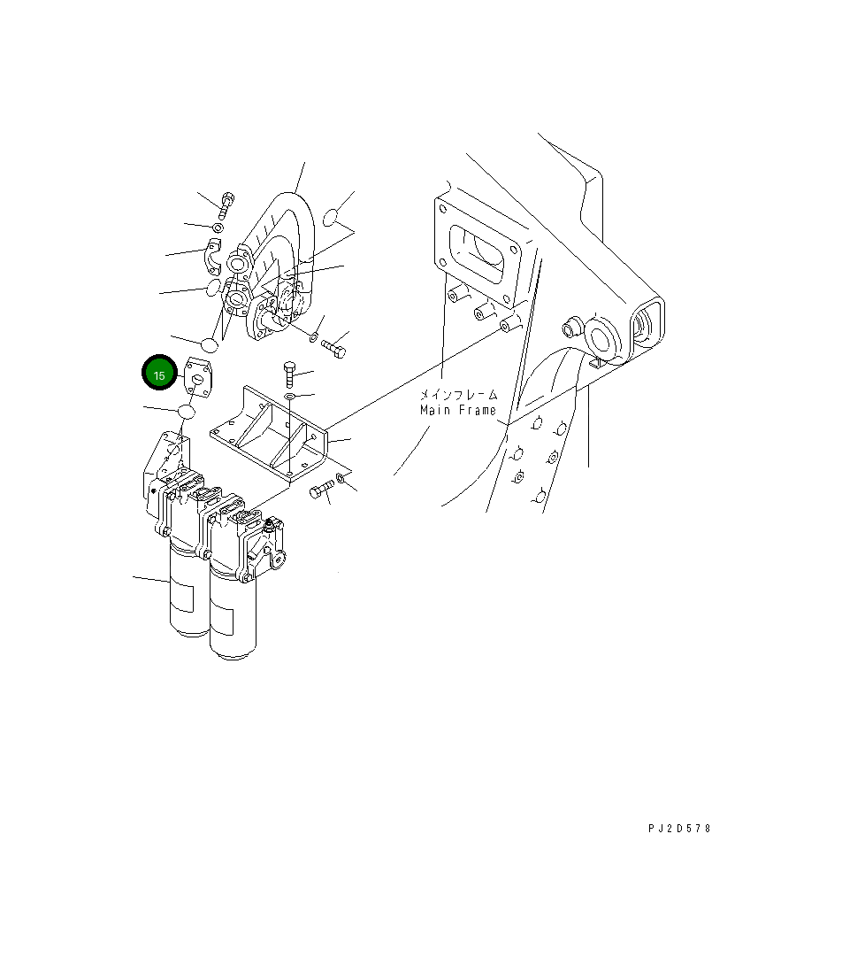 Проставка 07373-21200 Komatsu