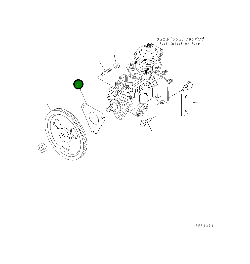 Прокладка 6732-71-3240 Komatsu
