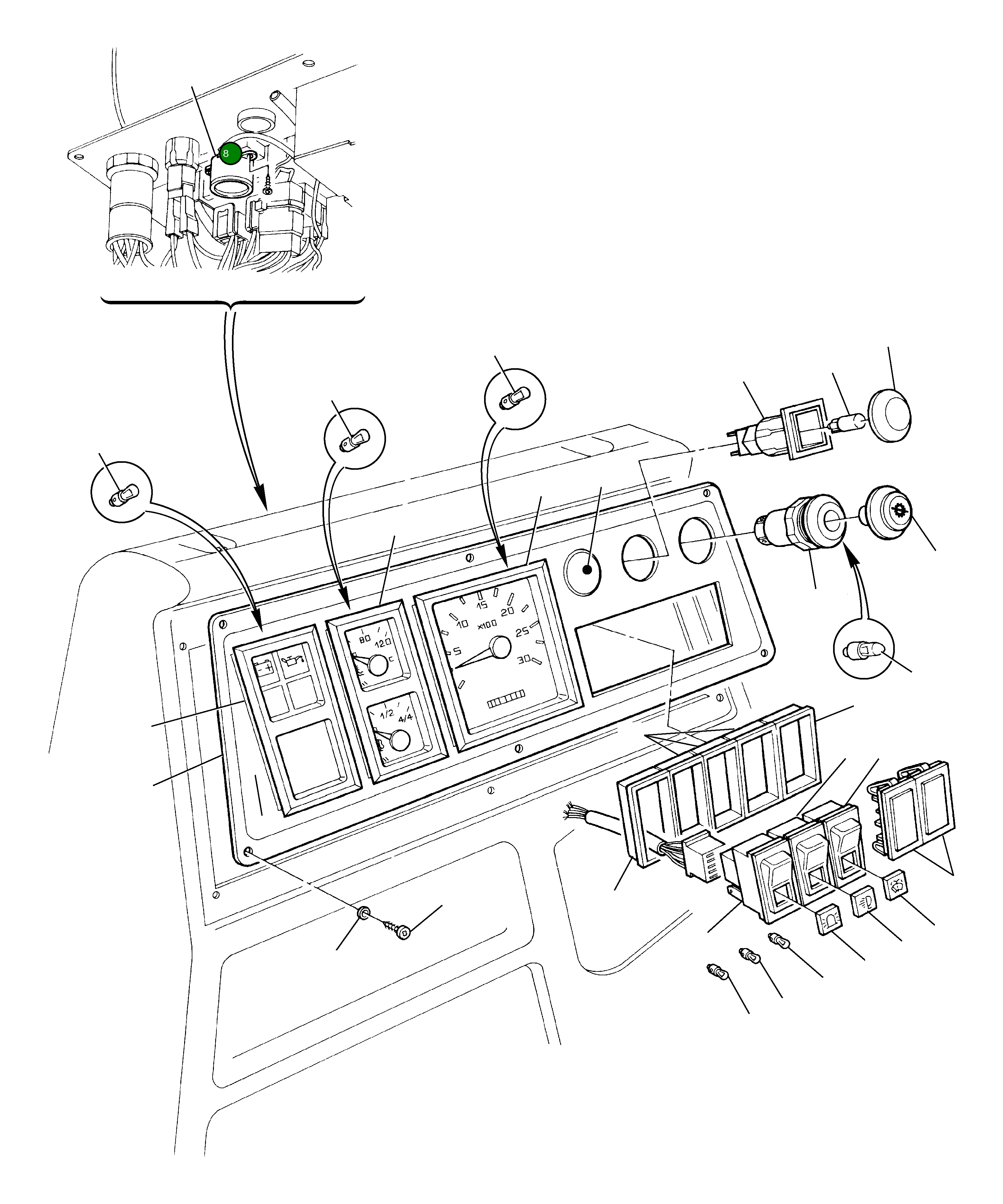 Сигнал 885411138 Komatsu