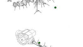 Пара конических шестерён в сборе 21D-23-11300 Komatsu