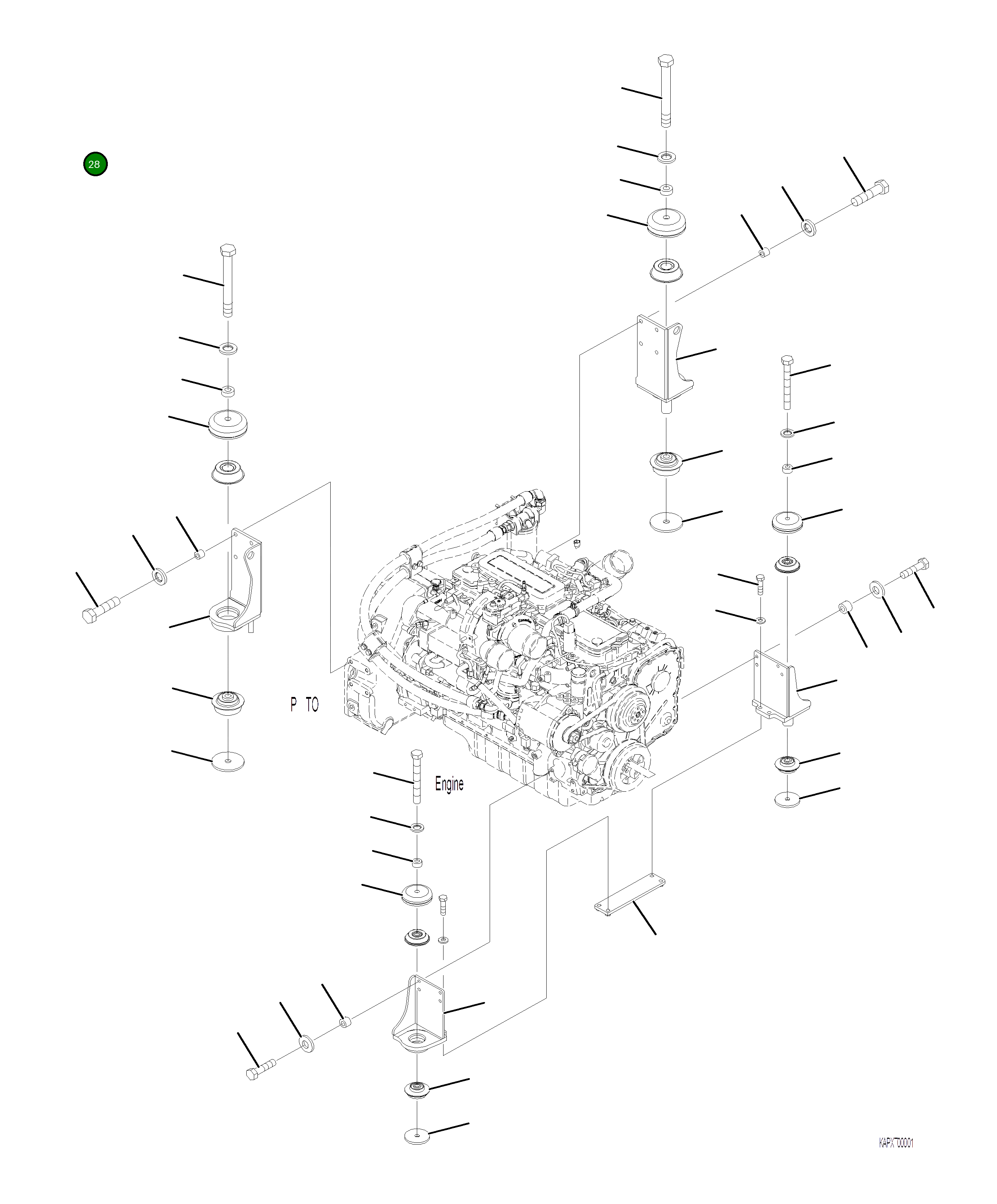 Проставка 4A1-01-21780 Komatsu