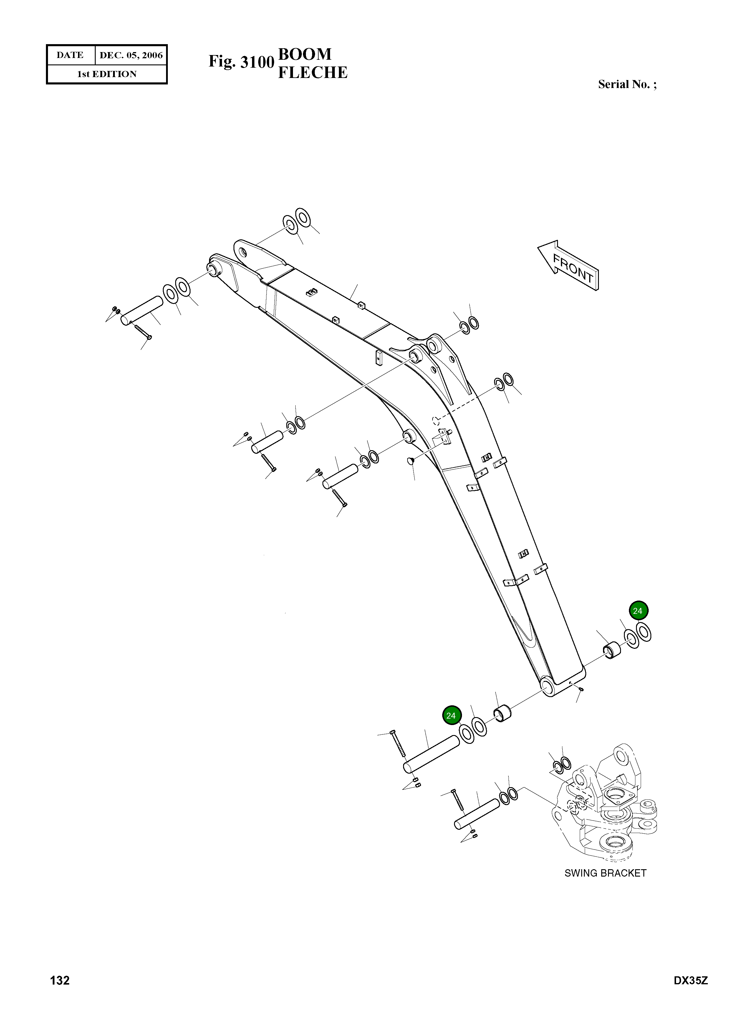 Регулировочная прокладка 2114-1059D264 Komatsu
