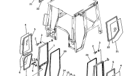 Стекло 113-Y79-1652 Komatsu
