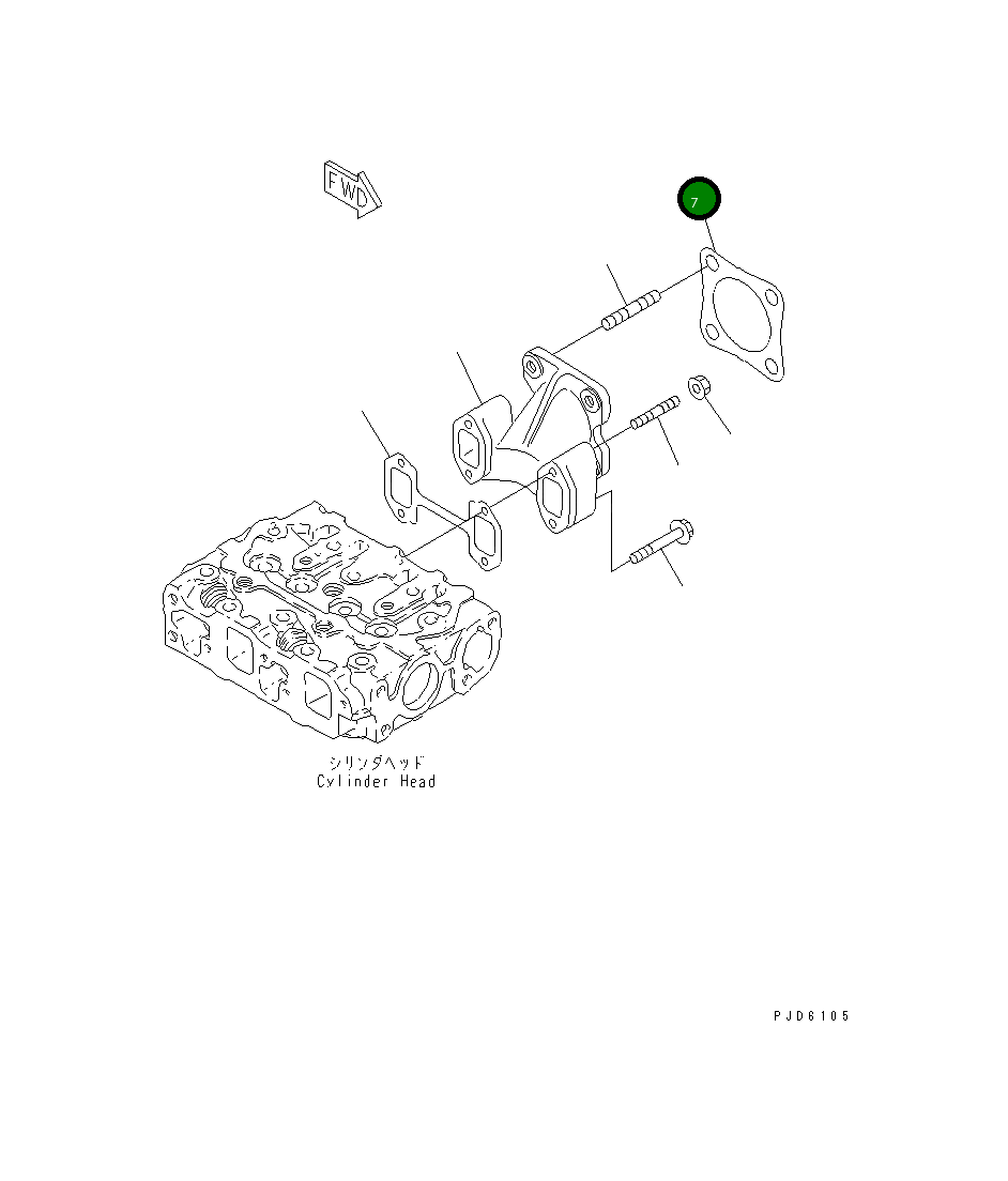 Прокладка 452-536 Komatsu