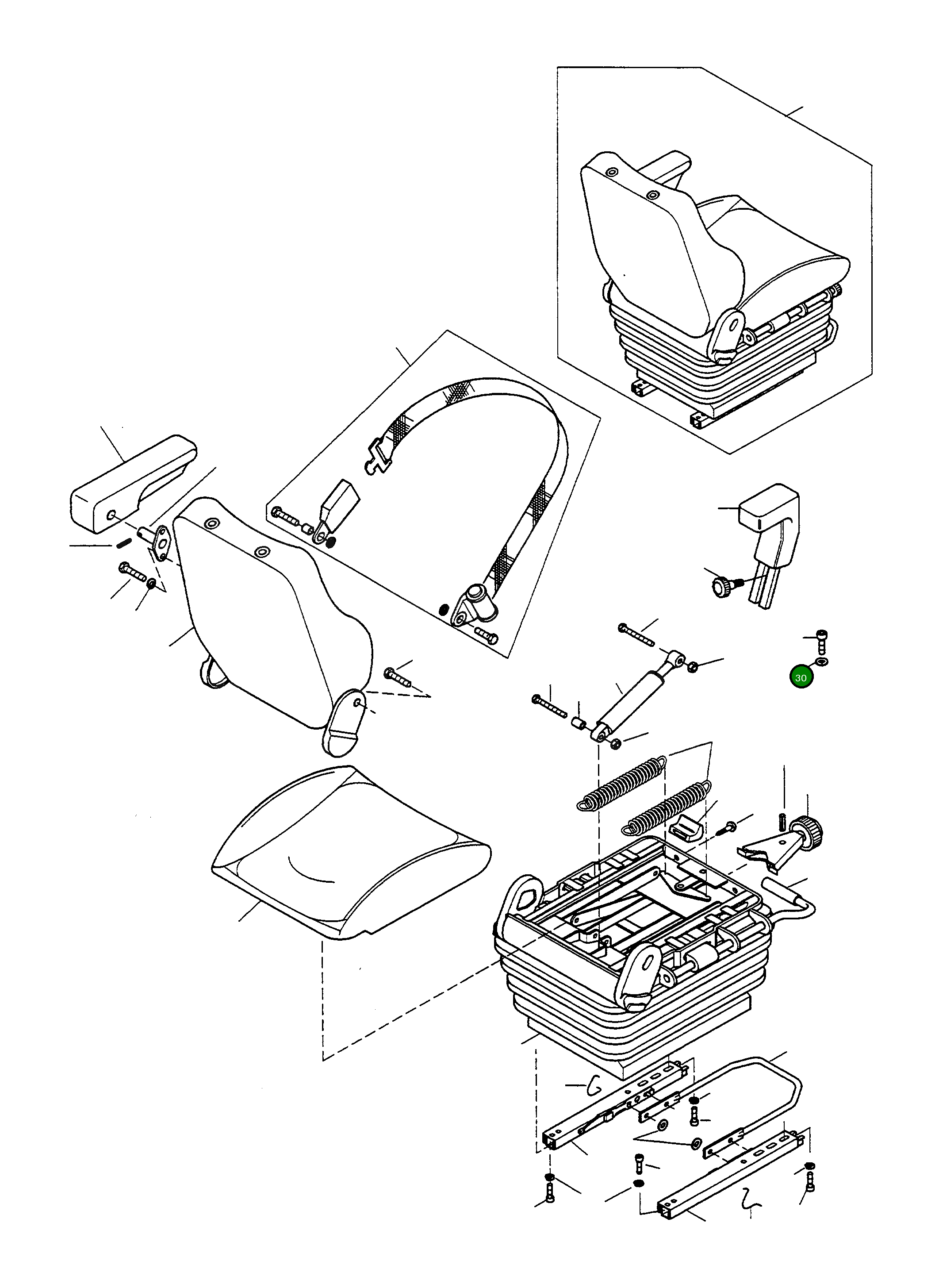 Пружинная шайба 2993687X1 Komatsu
