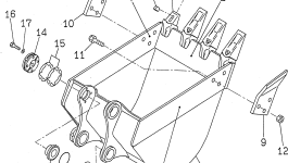 Правая сторона 21X-70-23130 Komatsu