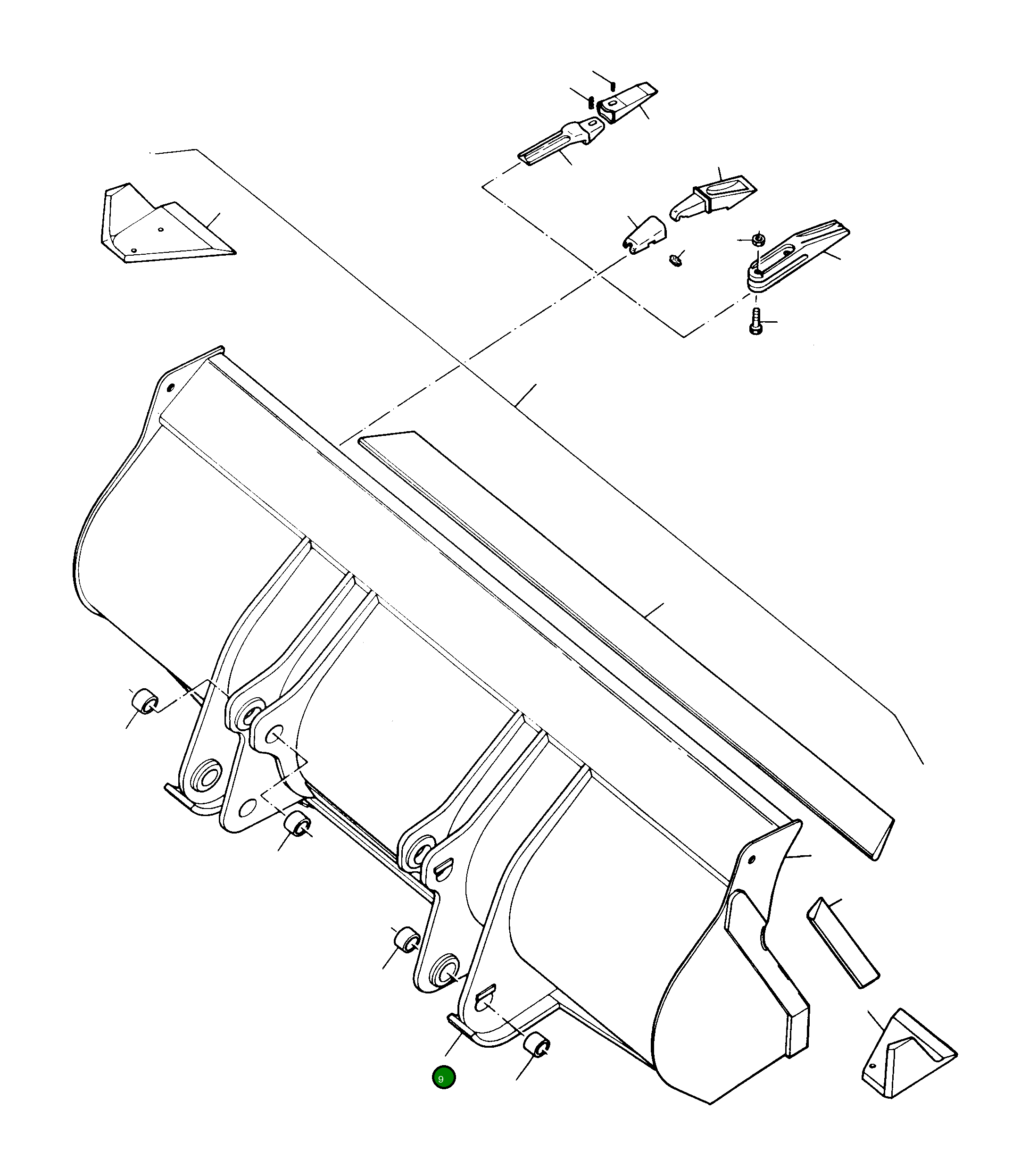 Полоз 2938645M1 Komatsu