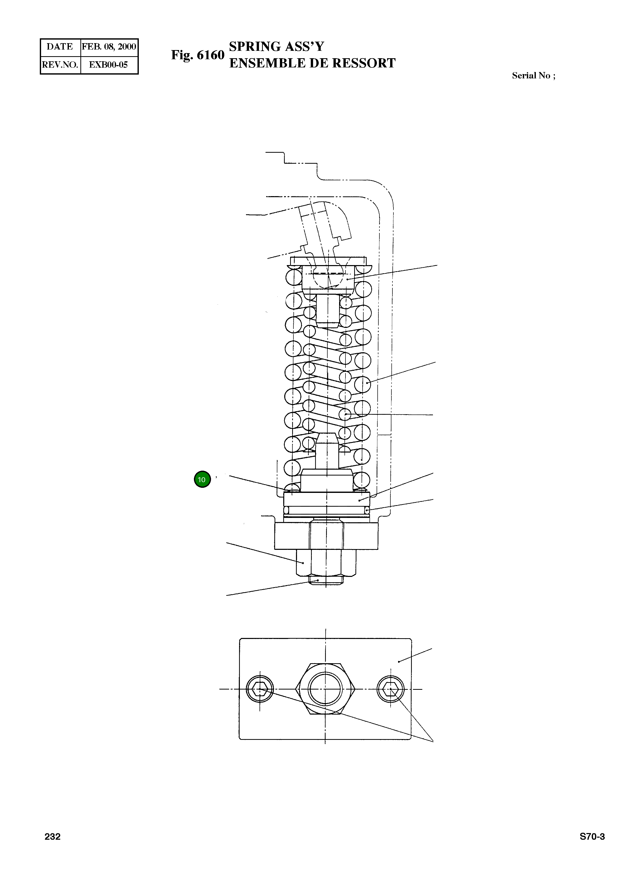 Регулировочная прокладка 1100380412 Komatsu